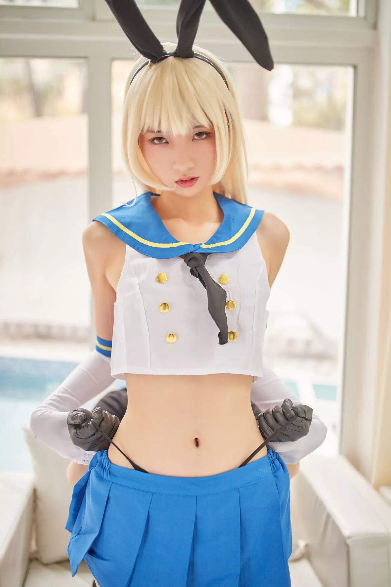 西瓜菇凉 高清写真套图 《C服岛风菇凉》