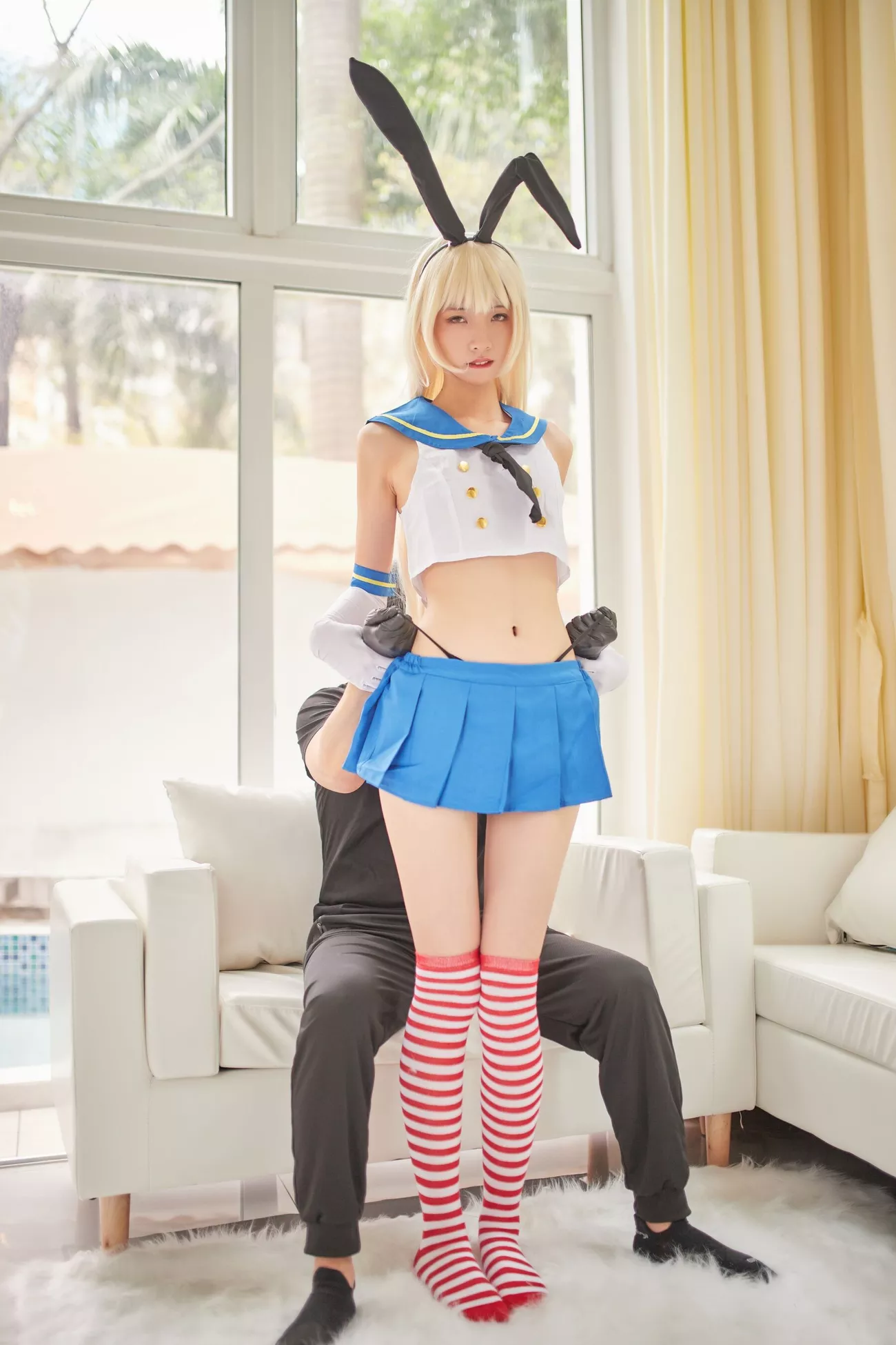西瓜菇凉 高清写真套图 《C服岛风菇凉》