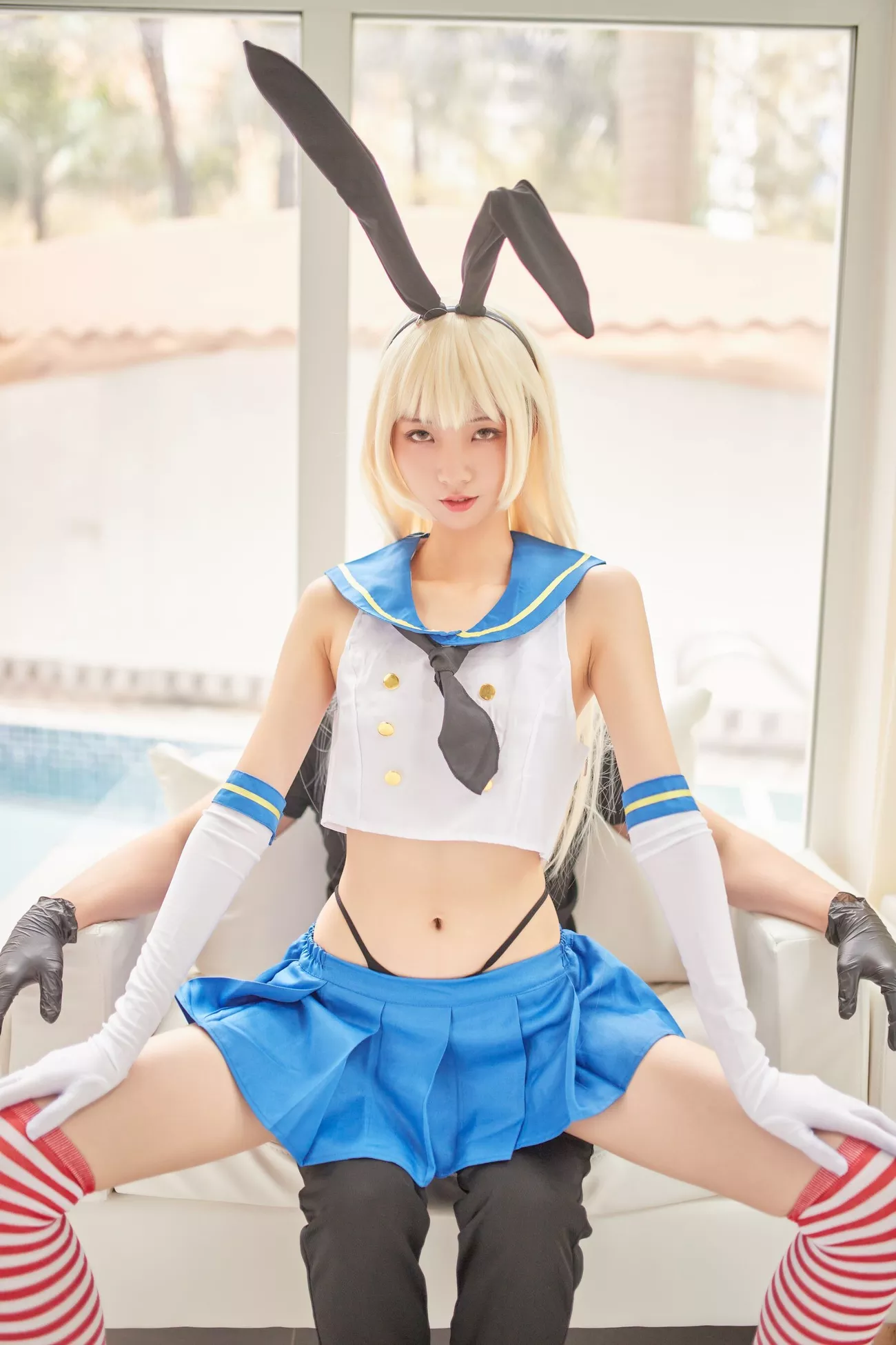 西瓜菇凉 高清写真套图 《C服岛风菇凉》