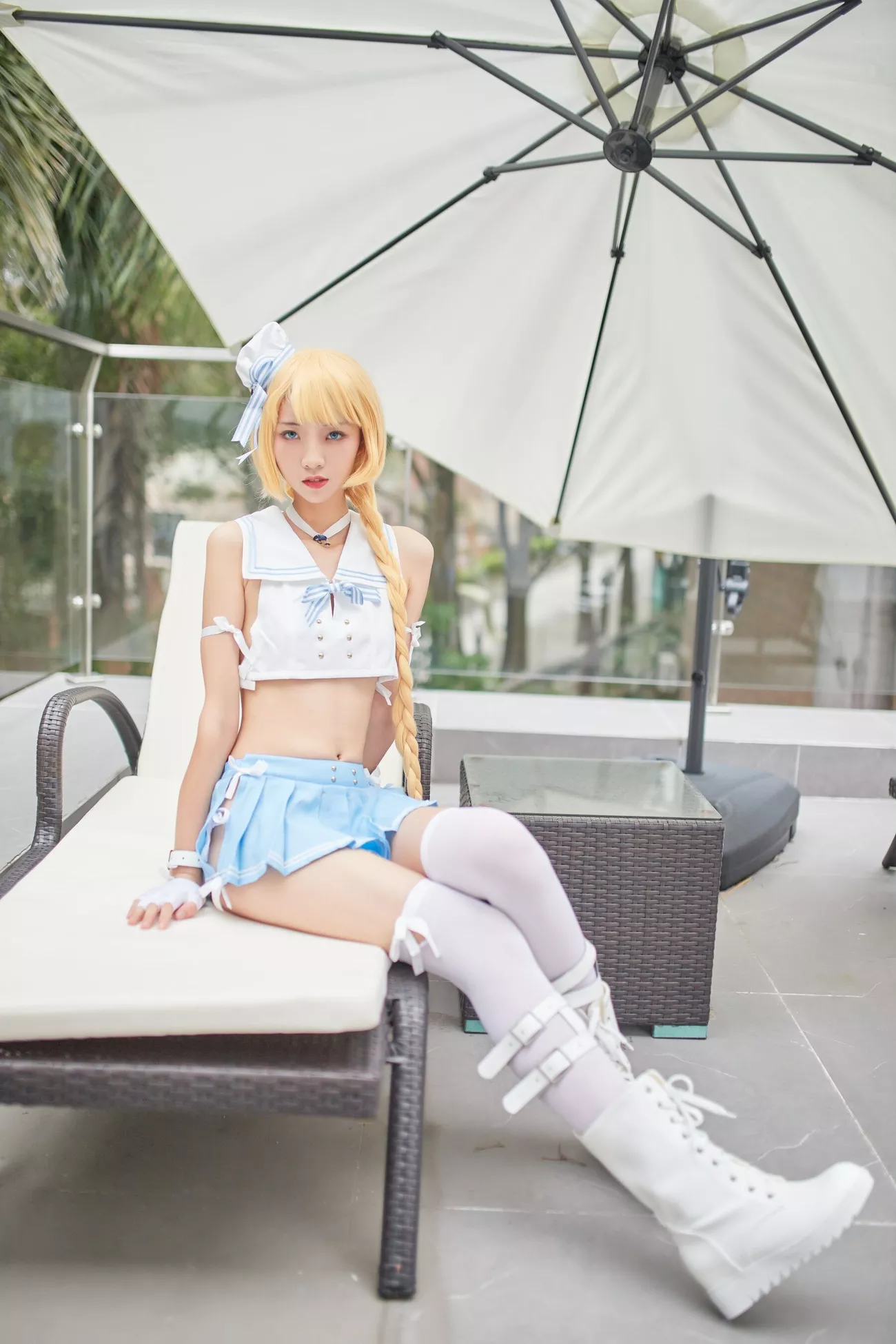 西瓜菇凉 高清写真套图 《C服岛风菇凉》