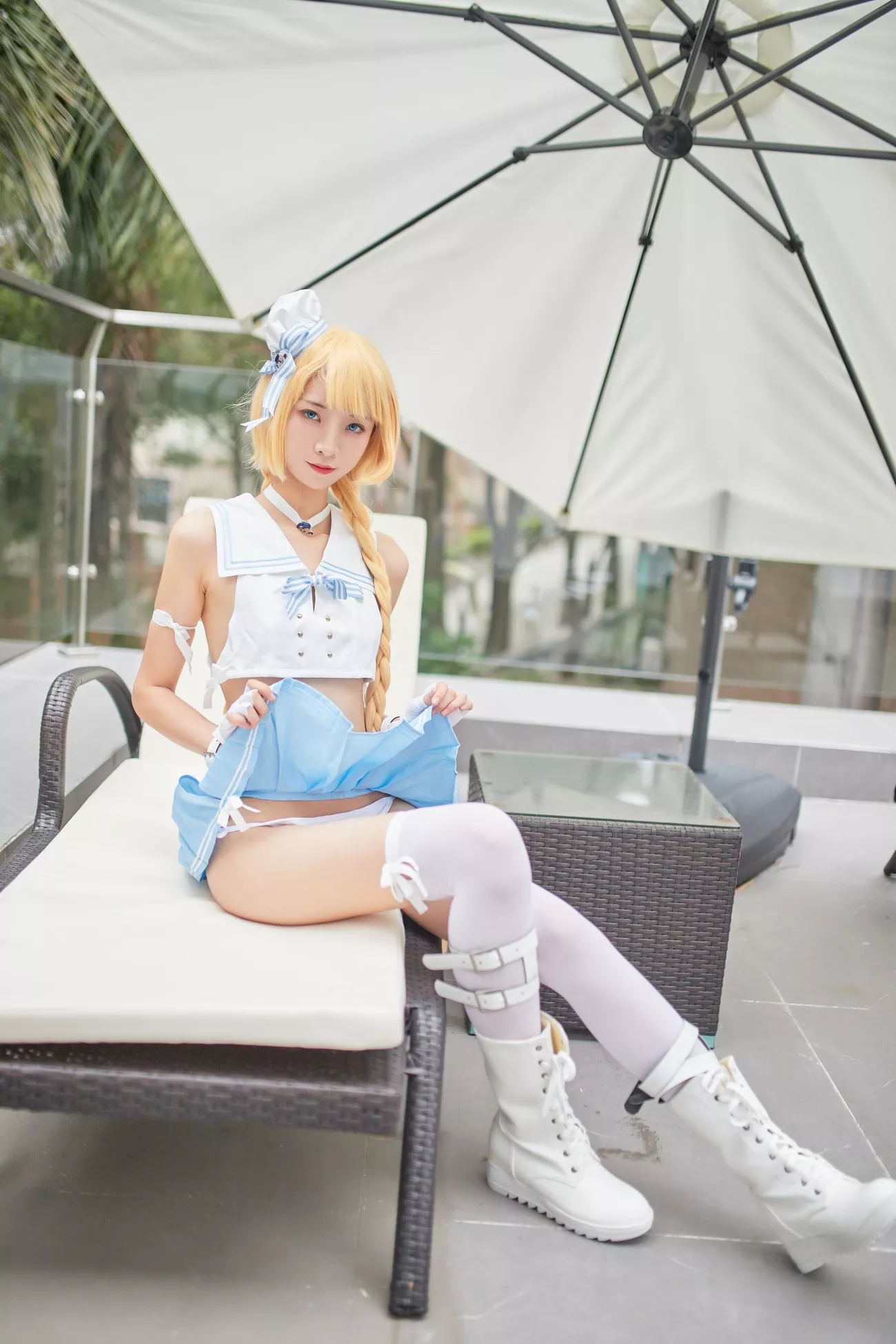 西瓜菇凉 高清写真套图 《C服岛风菇凉》