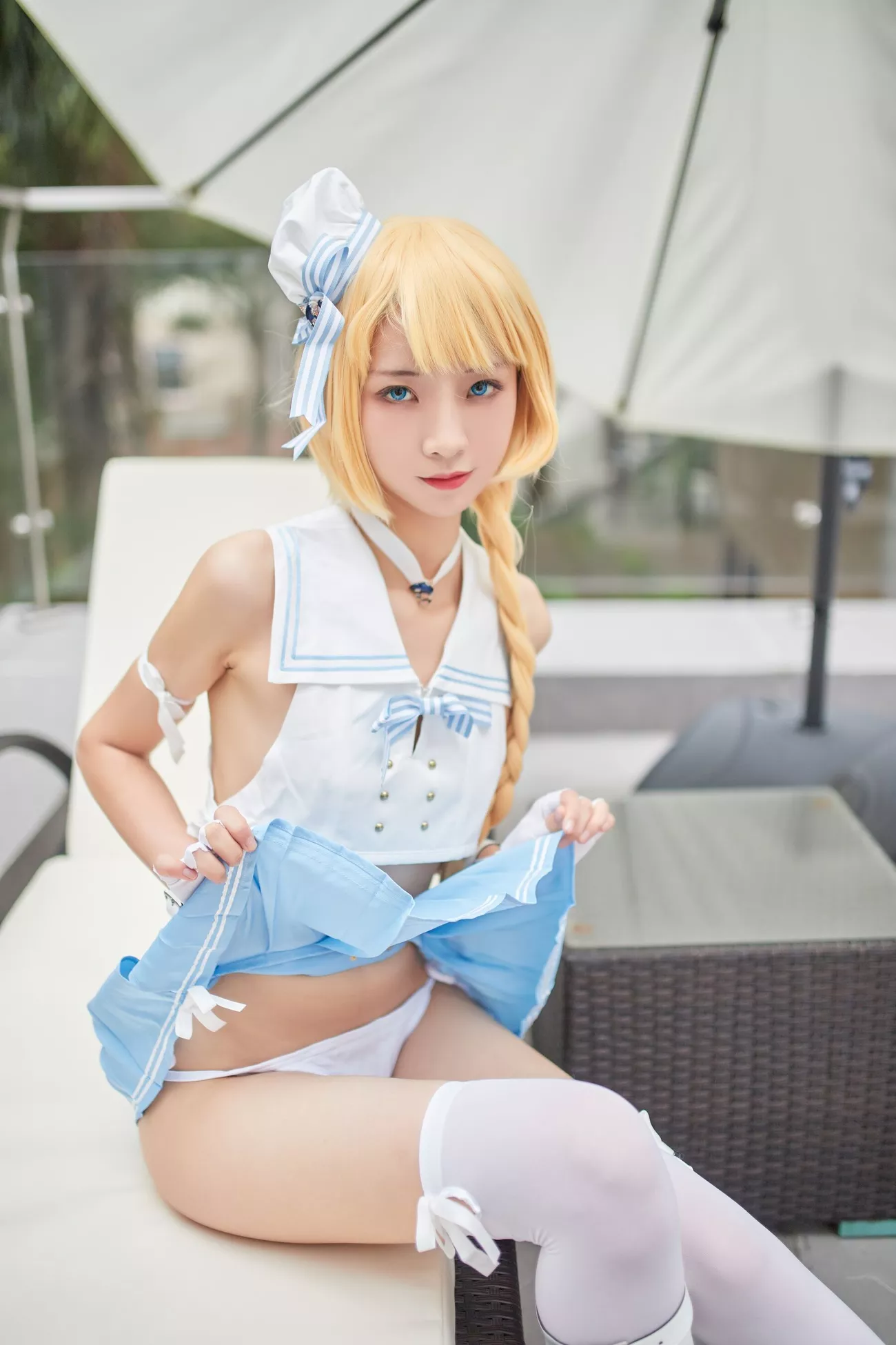 西瓜菇凉 高清写真套图 《C服岛风菇凉》
