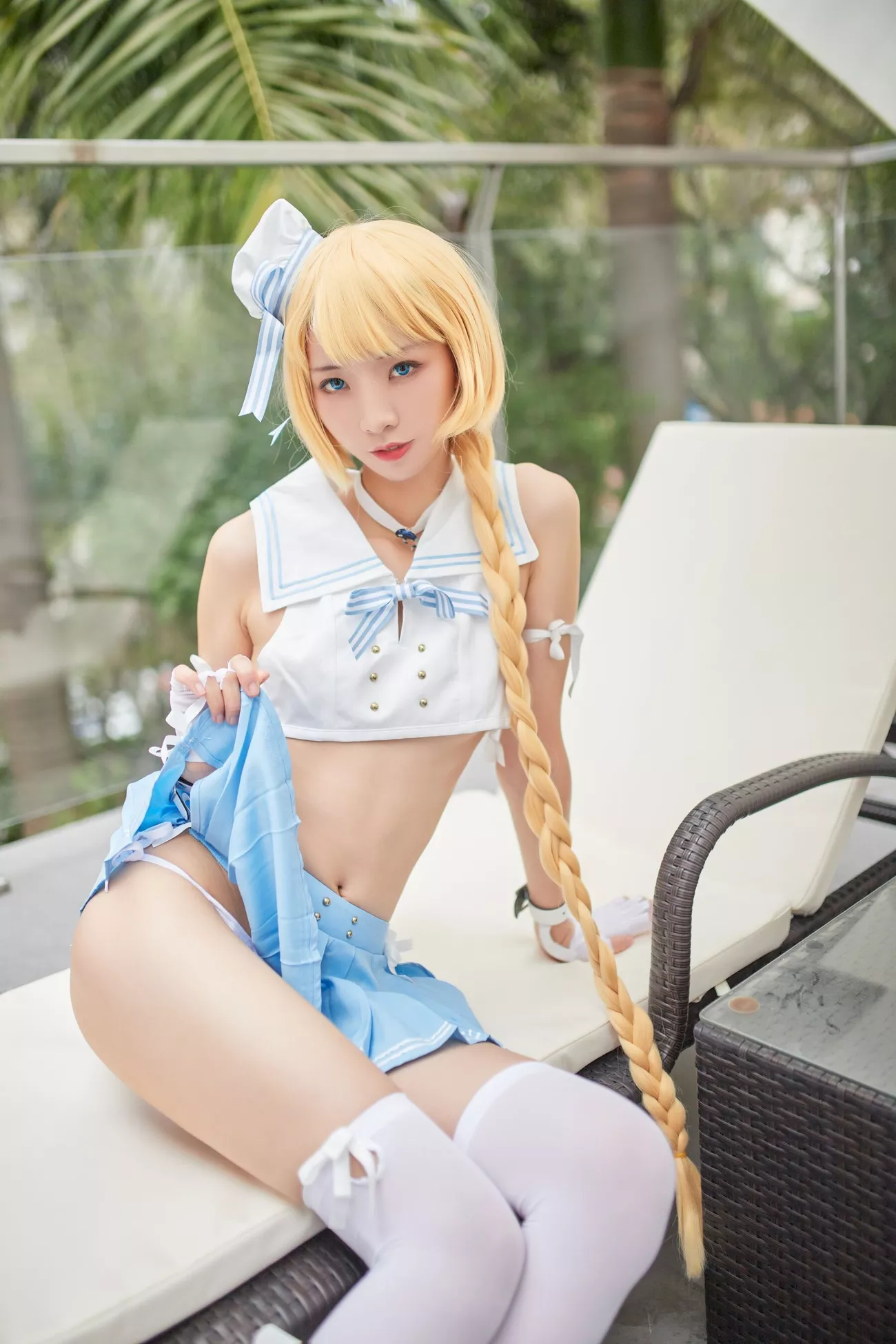 西瓜菇凉 高清写真套图 《C服岛风菇凉》