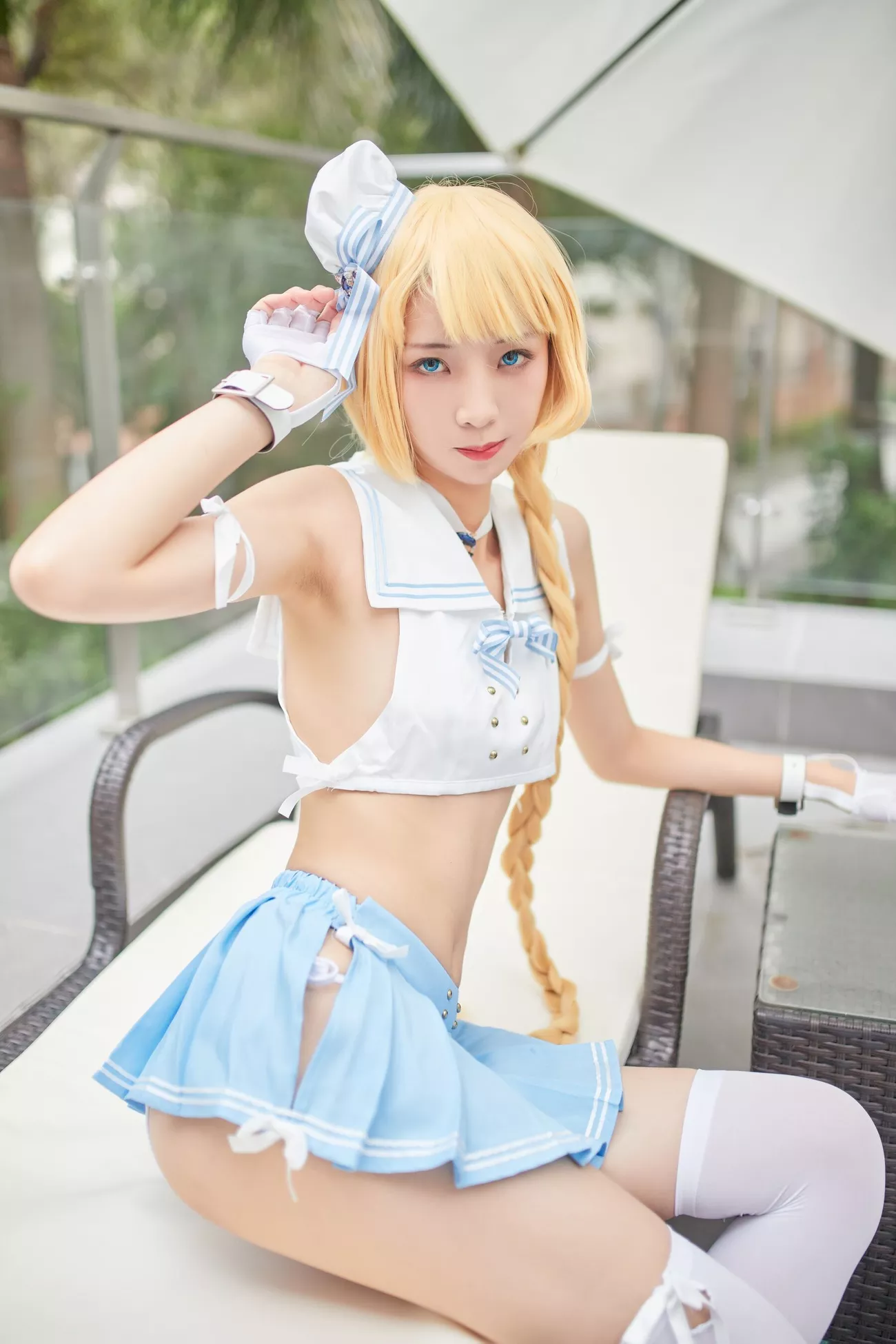 西瓜菇凉 高清写真套图 《C服岛风菇凉》