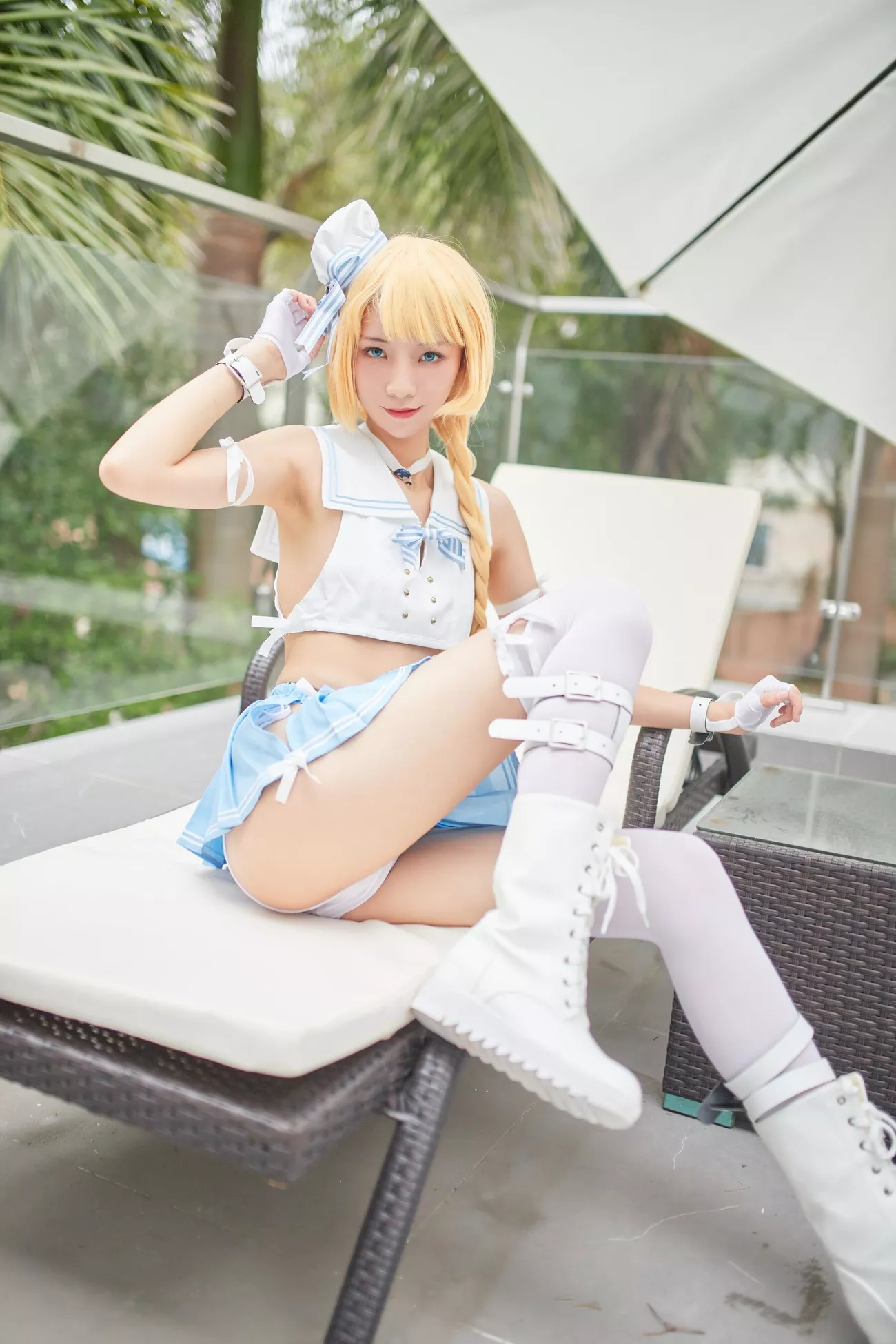 西瓜菇凉 高清写真套图 《C服岛风菇凉》