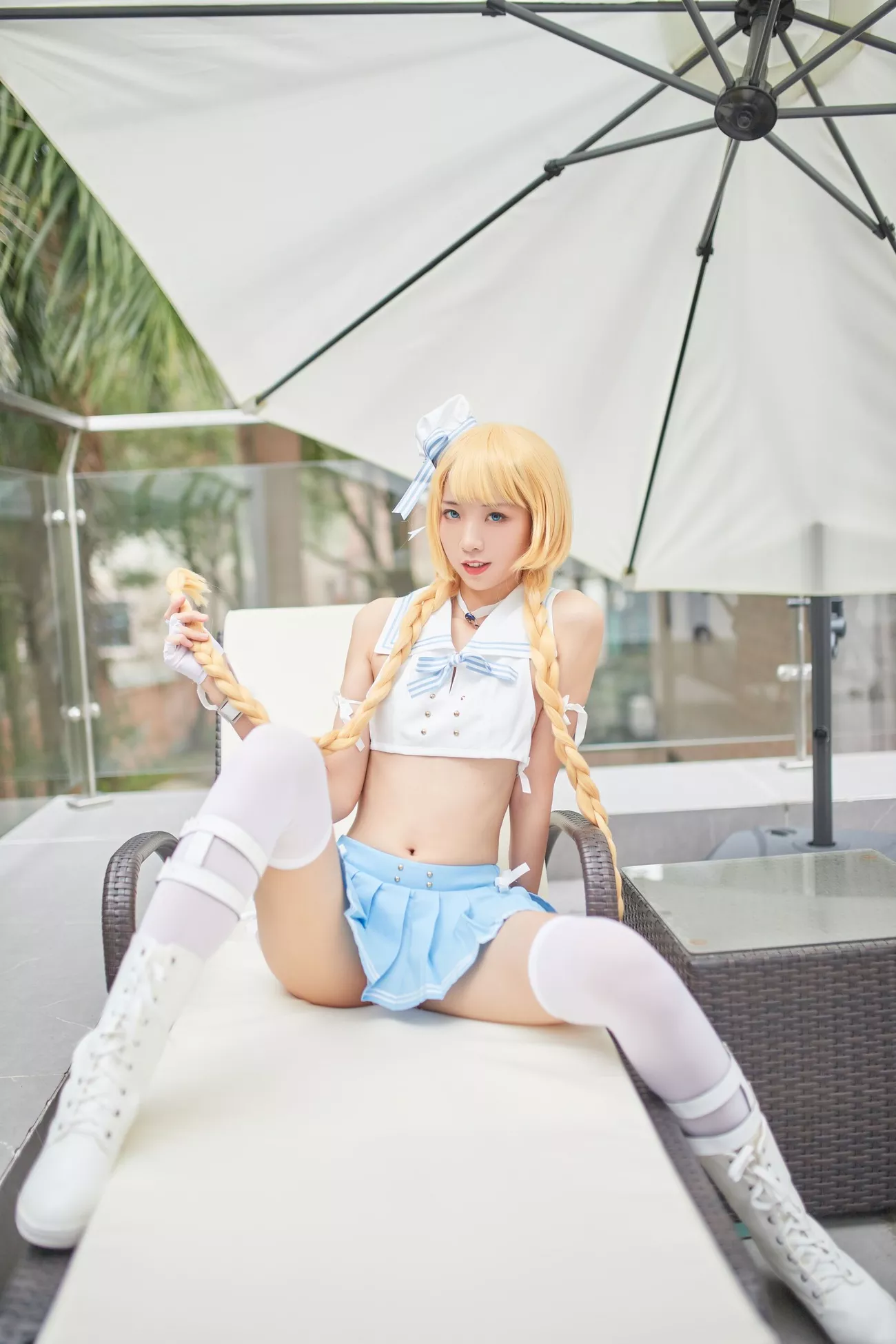 西瓜菇凉 高清写真套图 《C服岛风菇凉》