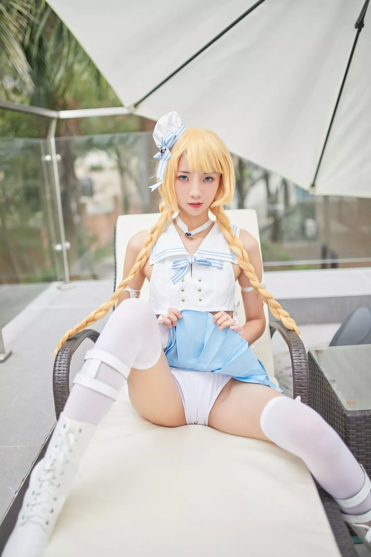 西瓜菇凉 高清写真套图 《C服岛风菇凉》