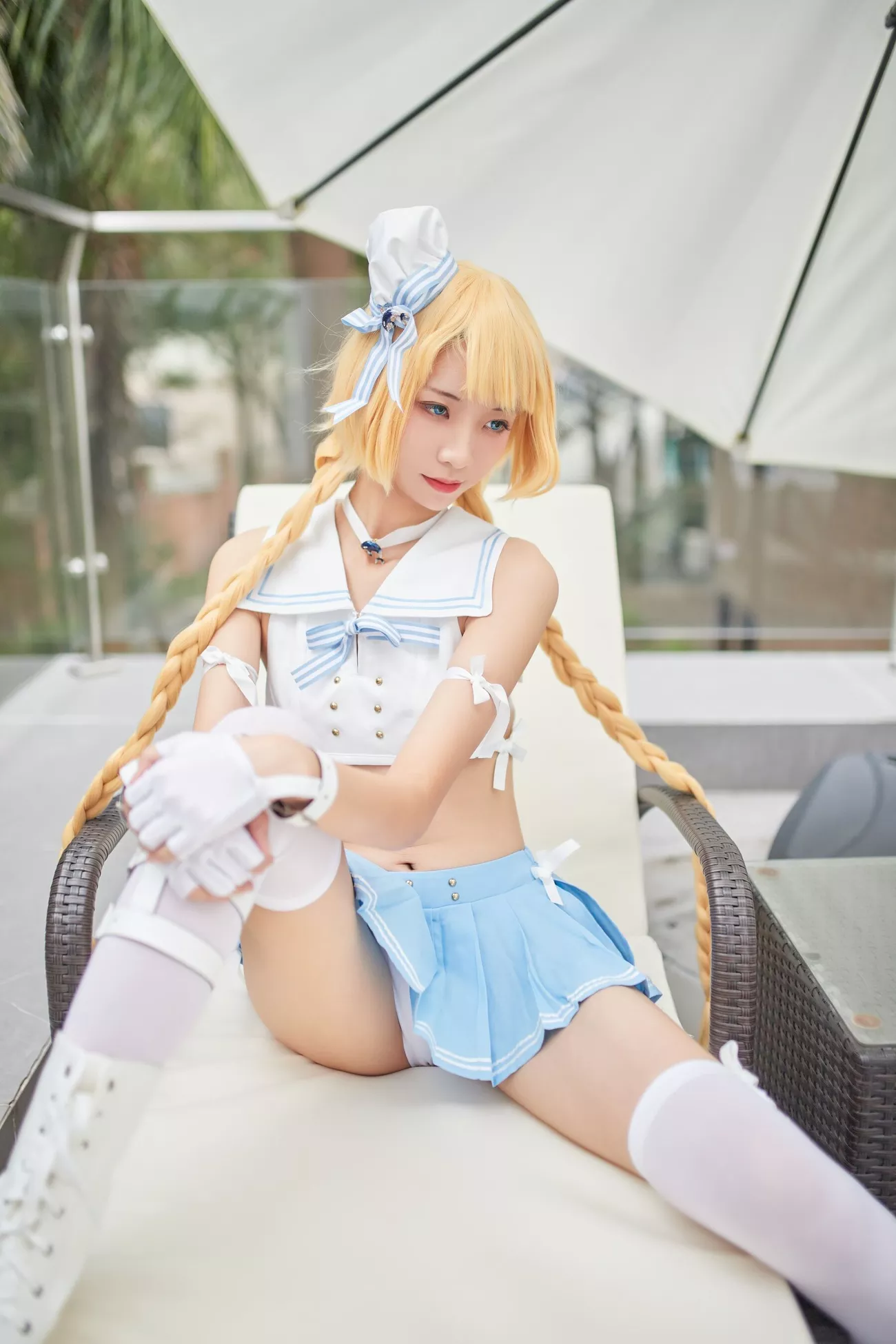 西瓜菇凉 高清写真套图 《C服岛风菇凉》