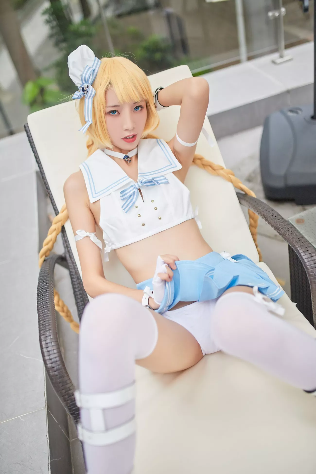 西瓜菇凉 高清写真套图 《C服岛风菇凉》