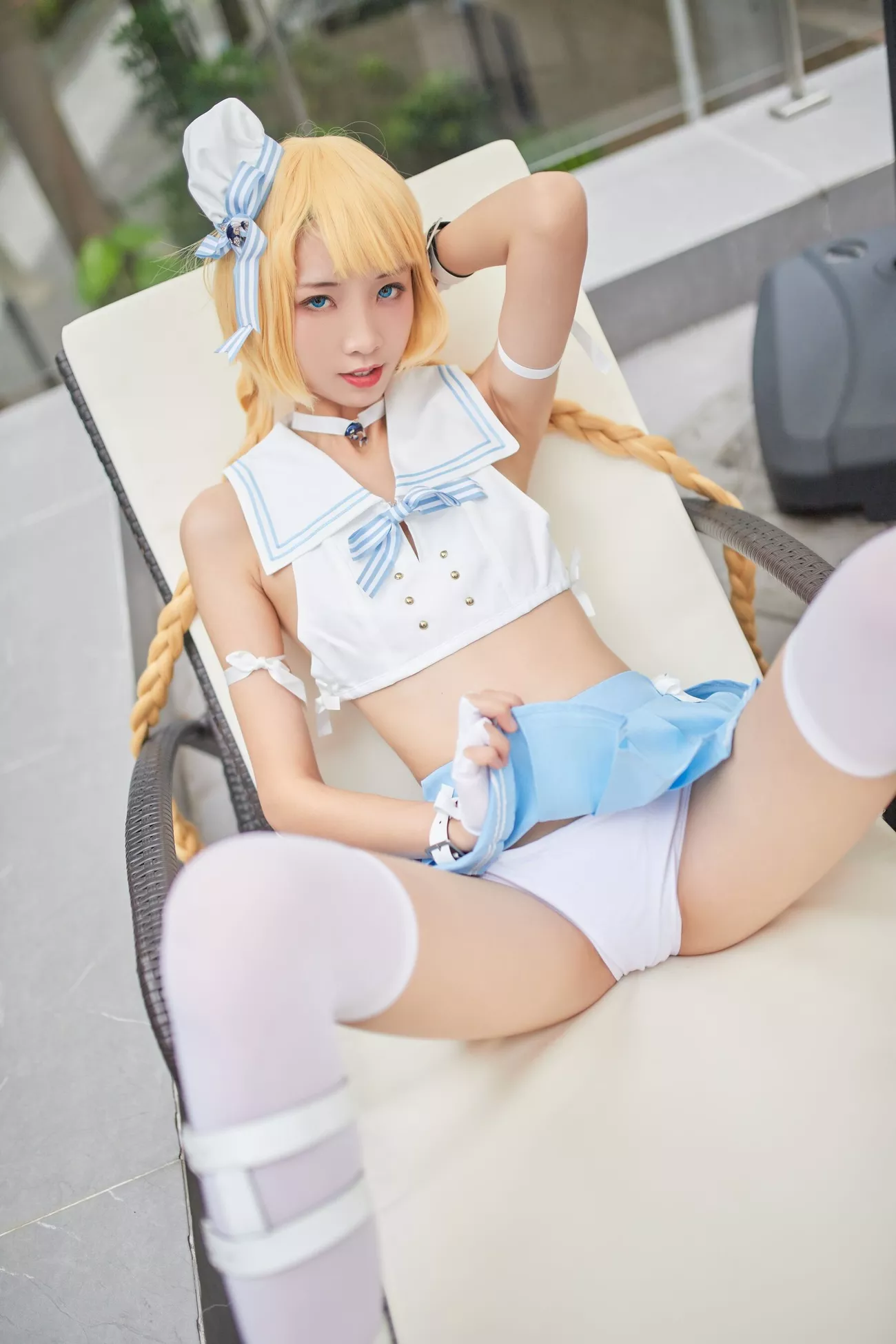 西瓜菇凉 高清写真套图 《C服岛风菇凉》