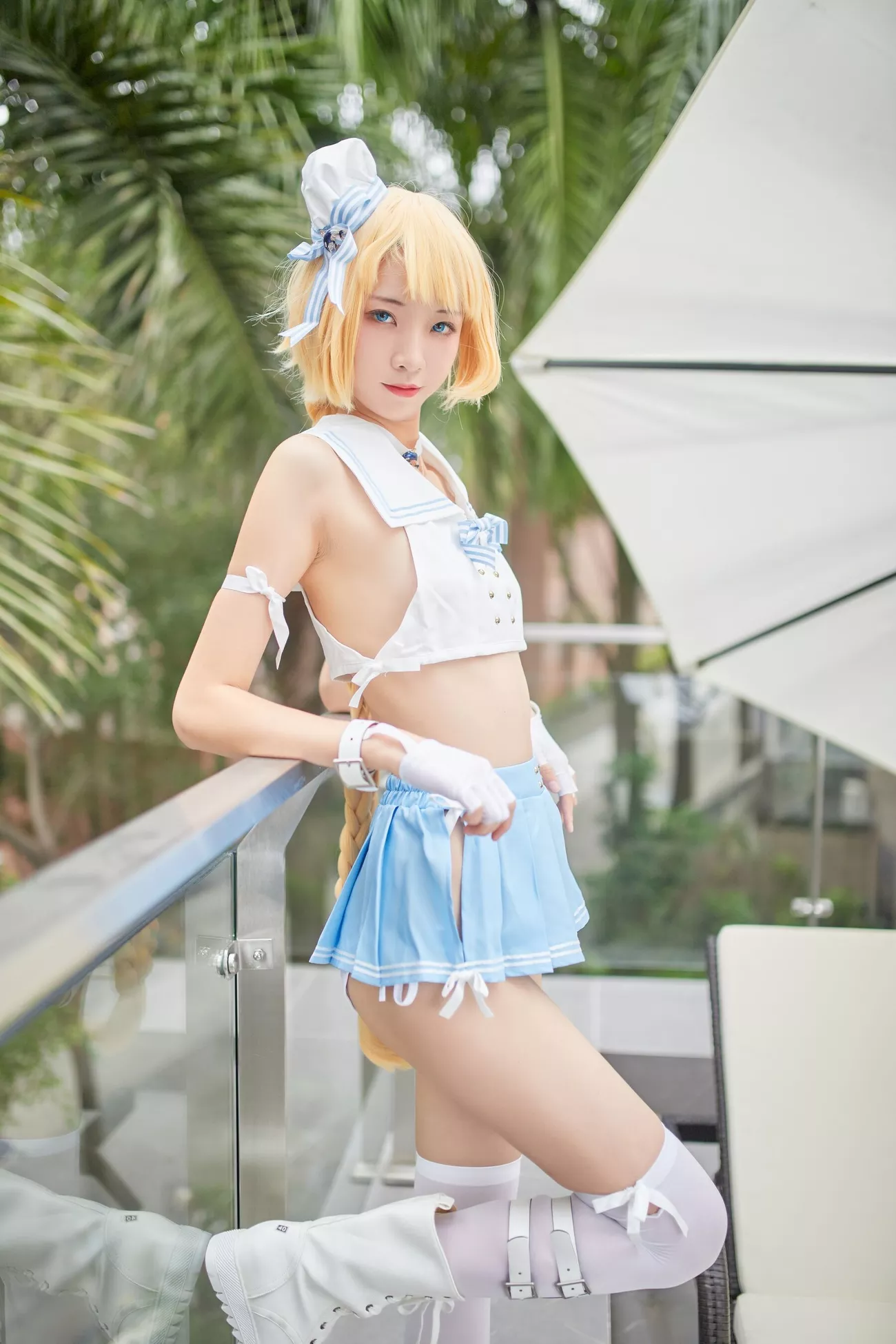 西瓜菇凉 高清写真套图 《C服岛风菇凉》
