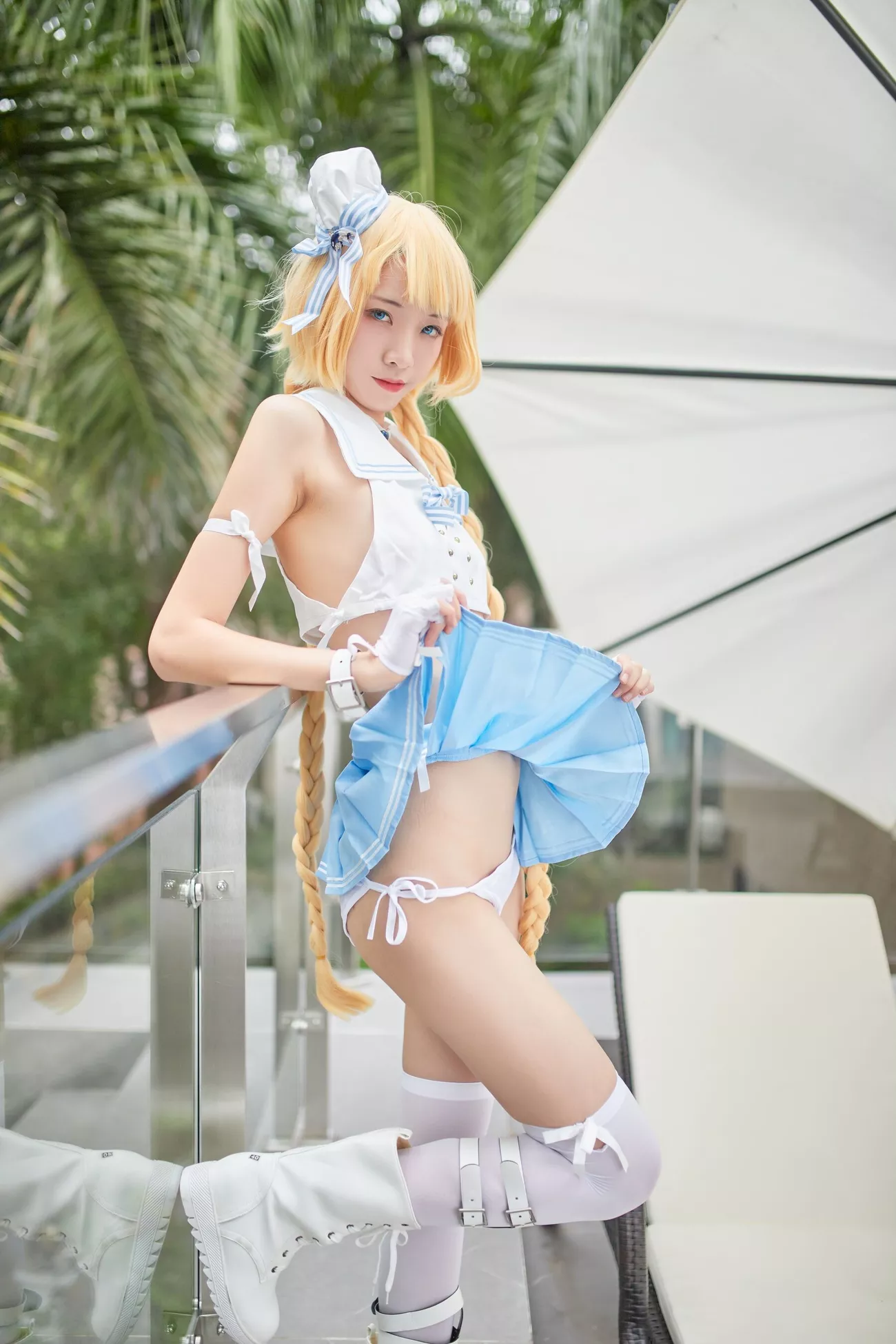 西瓜菇凉 高清写真套图 《C服岛风菇凉》