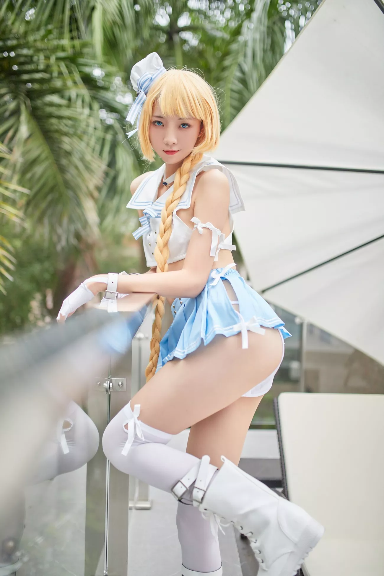 西瓜菇凉 高清写真套图 《C服岛风菇凉》