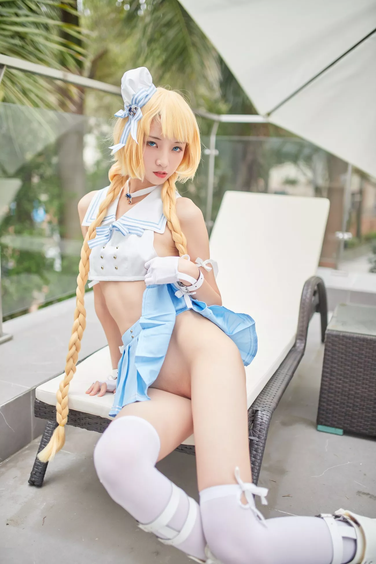 西瓜菇凉 高清写真套图 《C服岛风菇凉》