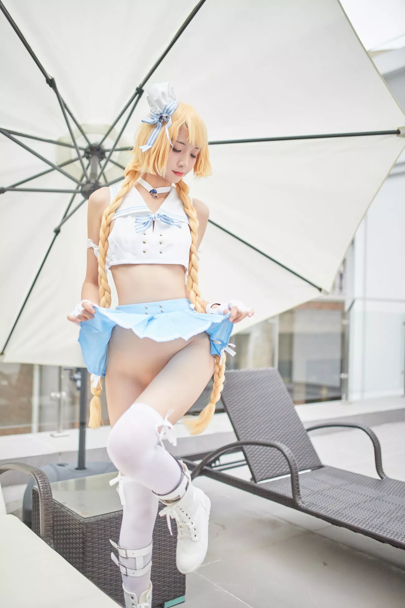 西瓜菇凉 高清写真套图 《C服岛风菇凉》