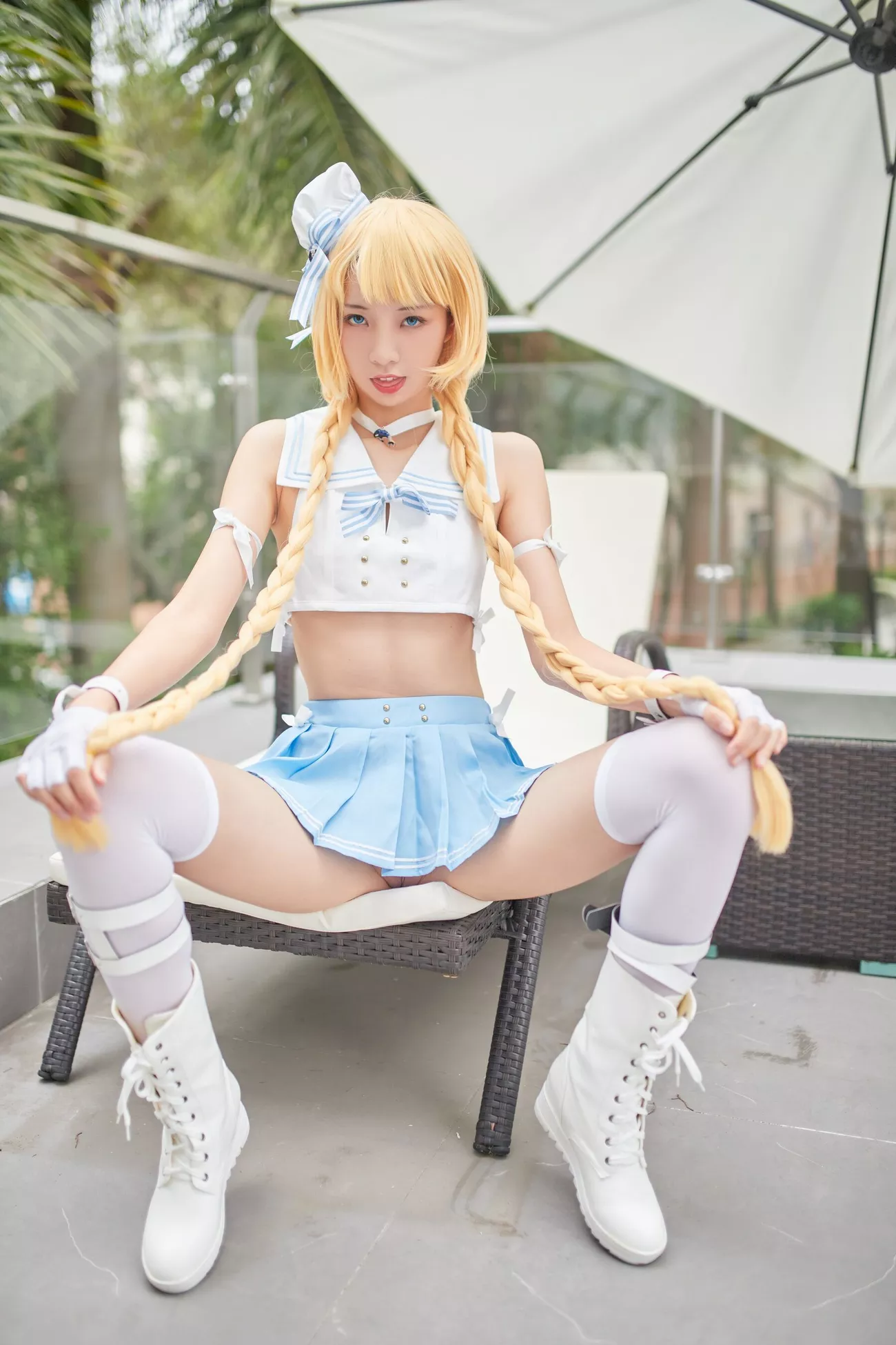 西瓜菇凉 高清写真套图 《C服岛风菇凉》