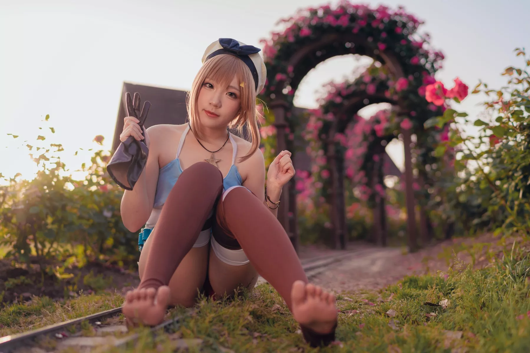 福利 Cosplay 美人 莱莎 【Mime弥美】 的�b金工房