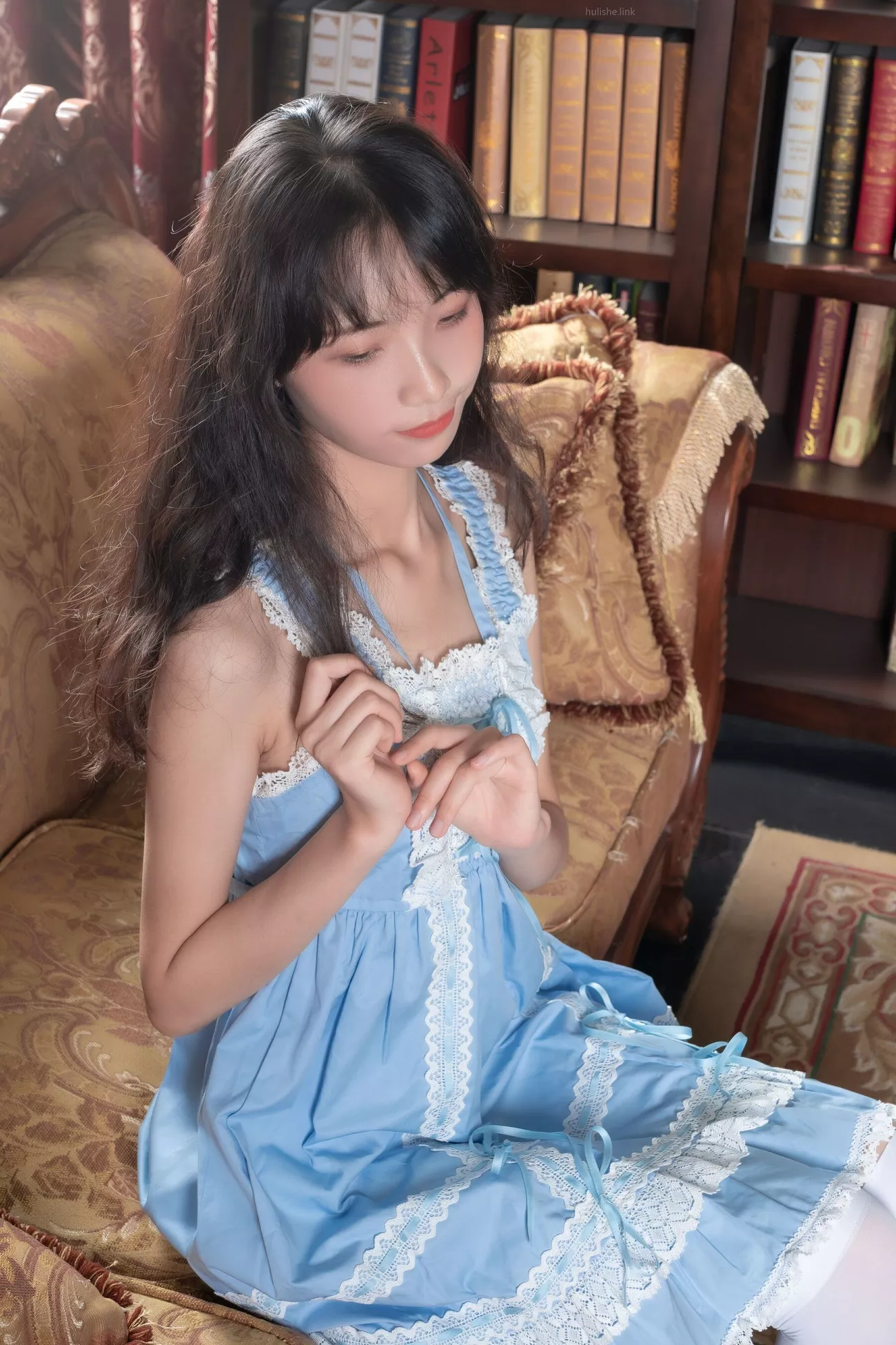 西瓜丫头 超清写真组图 《蓝色lo裙》