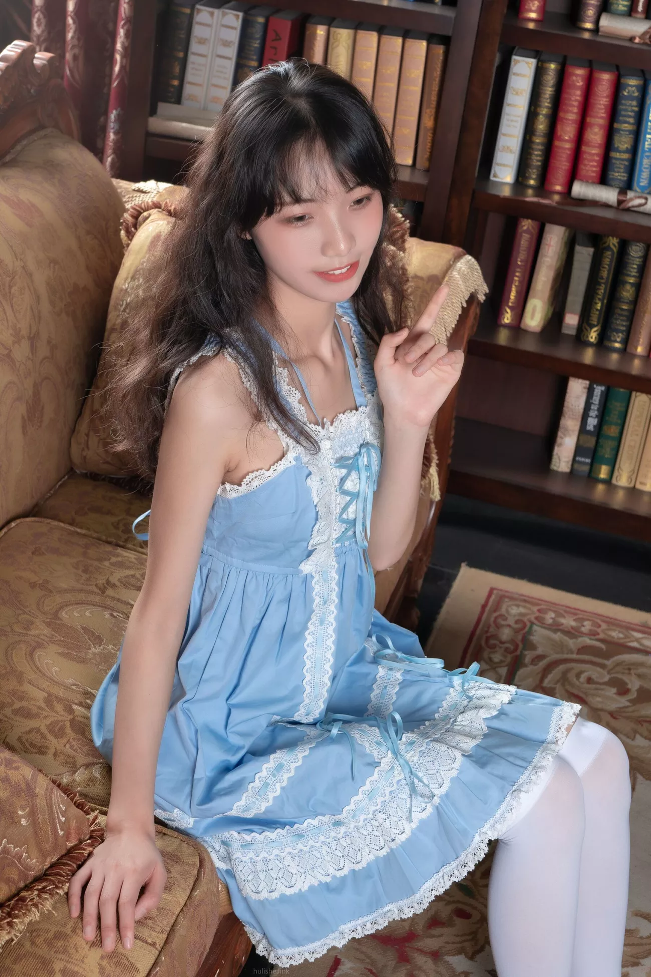 西瓜丫头 超清写真组图 《蓝色lo裙》