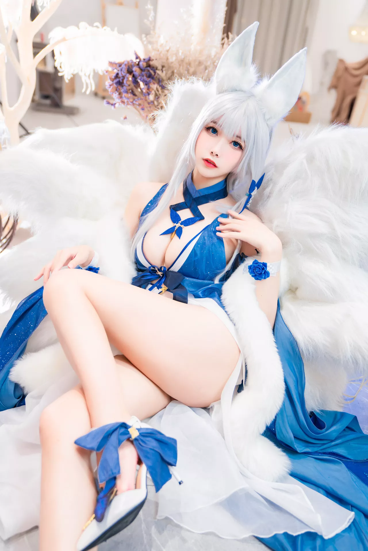 葵葵】 美人 Cosplay No 福报 【Momo ko Shina 信浓礼服