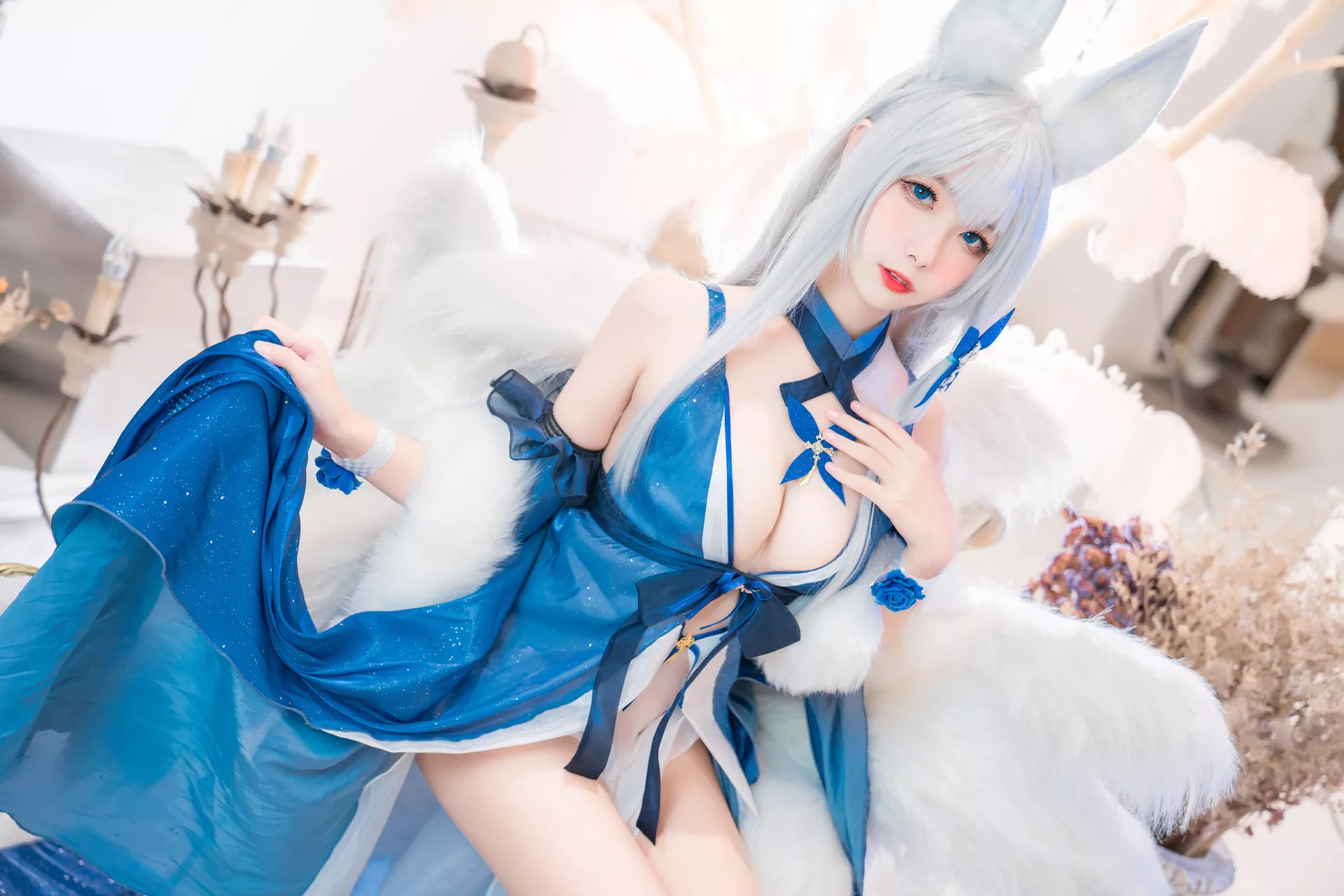葵葵】 美人 Cosplay No 福报 【Momo ko Shina 信浓礼服