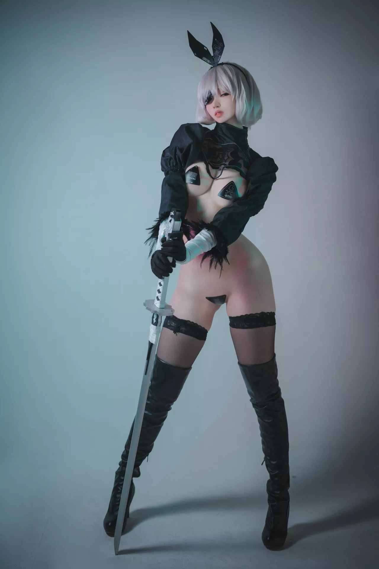 模特 Bambi【DJAWA 全集修正 NoirE 2B La Rose 写真 韩国 大佳玩】