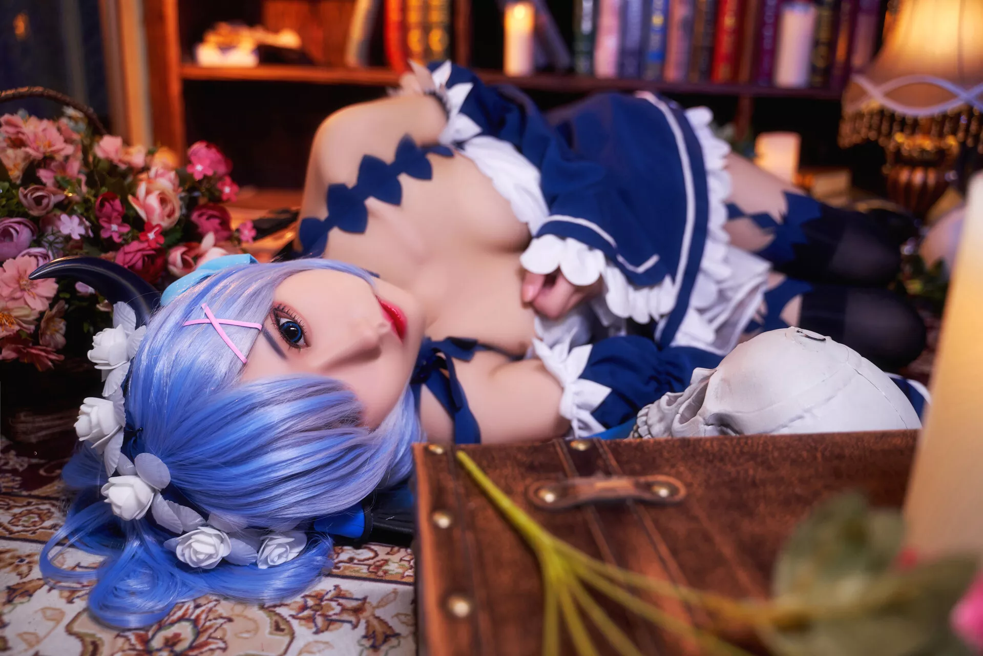小恶魔 雷姆 尤物 【猫 福利 Little Cosplay Devil Rem 君君】