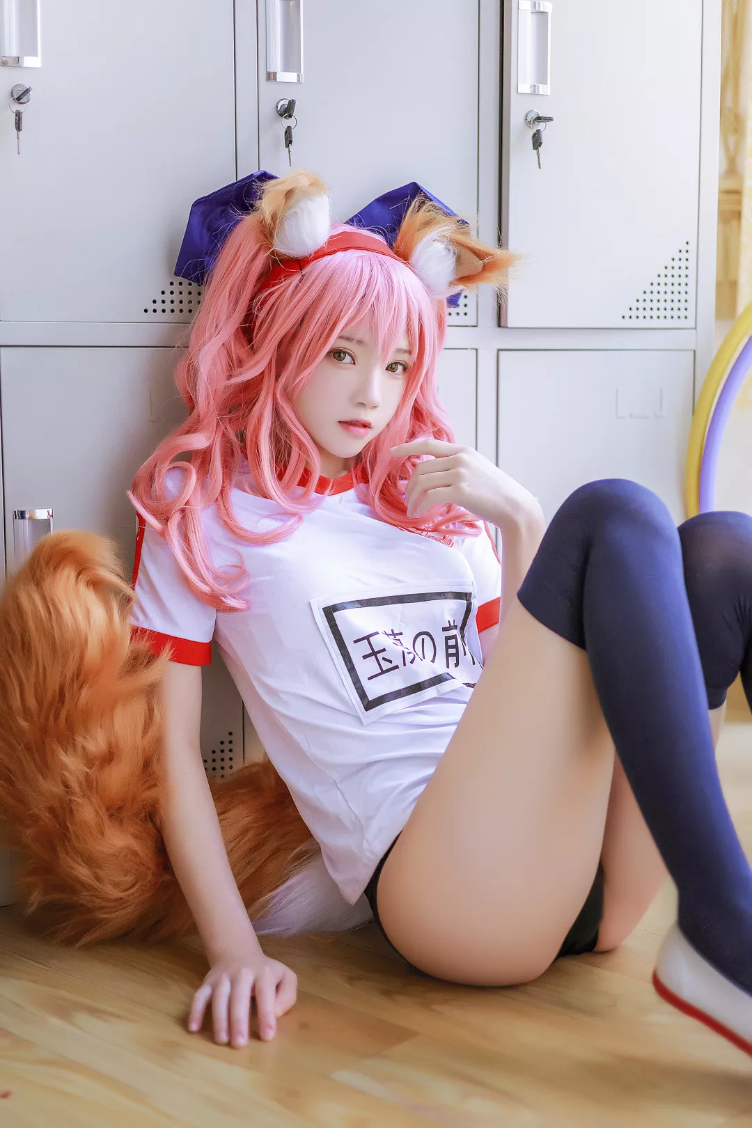 no Cosplay Tamamo 福报 Mae 女神 体操服 玉藻前 【�@桃喵】
