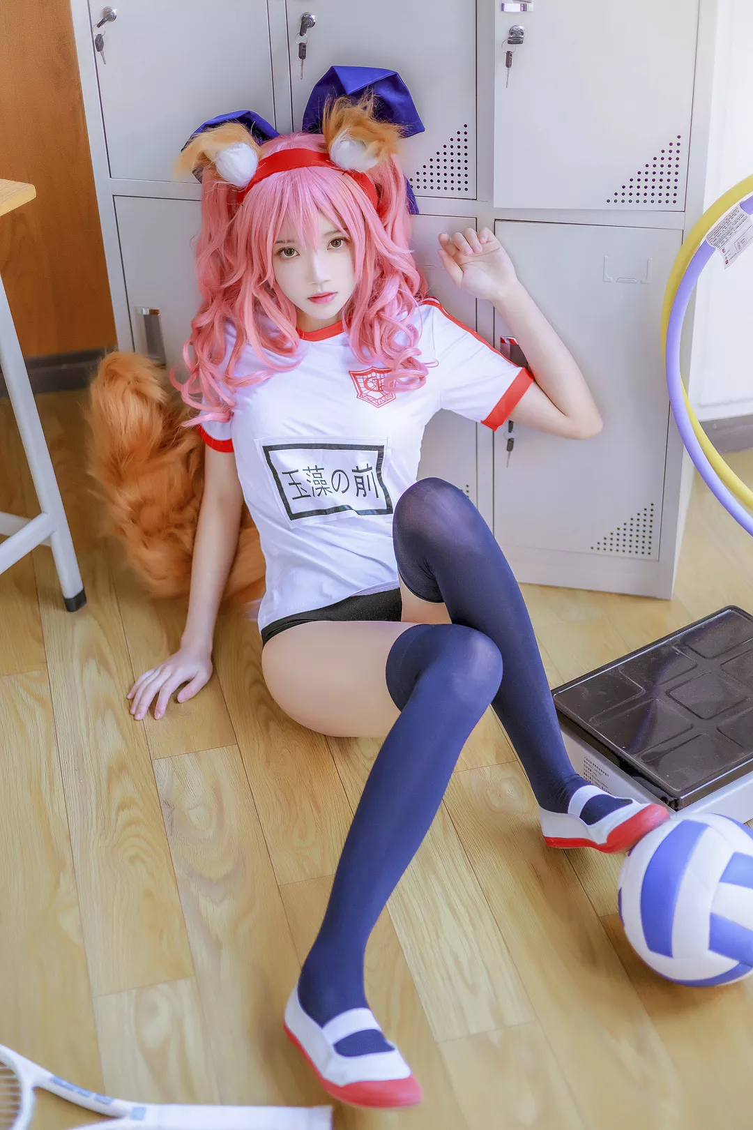 no Cosplay Tamamo 福报 Mae 女神 体操服 玉藻前 【�@桃喵】