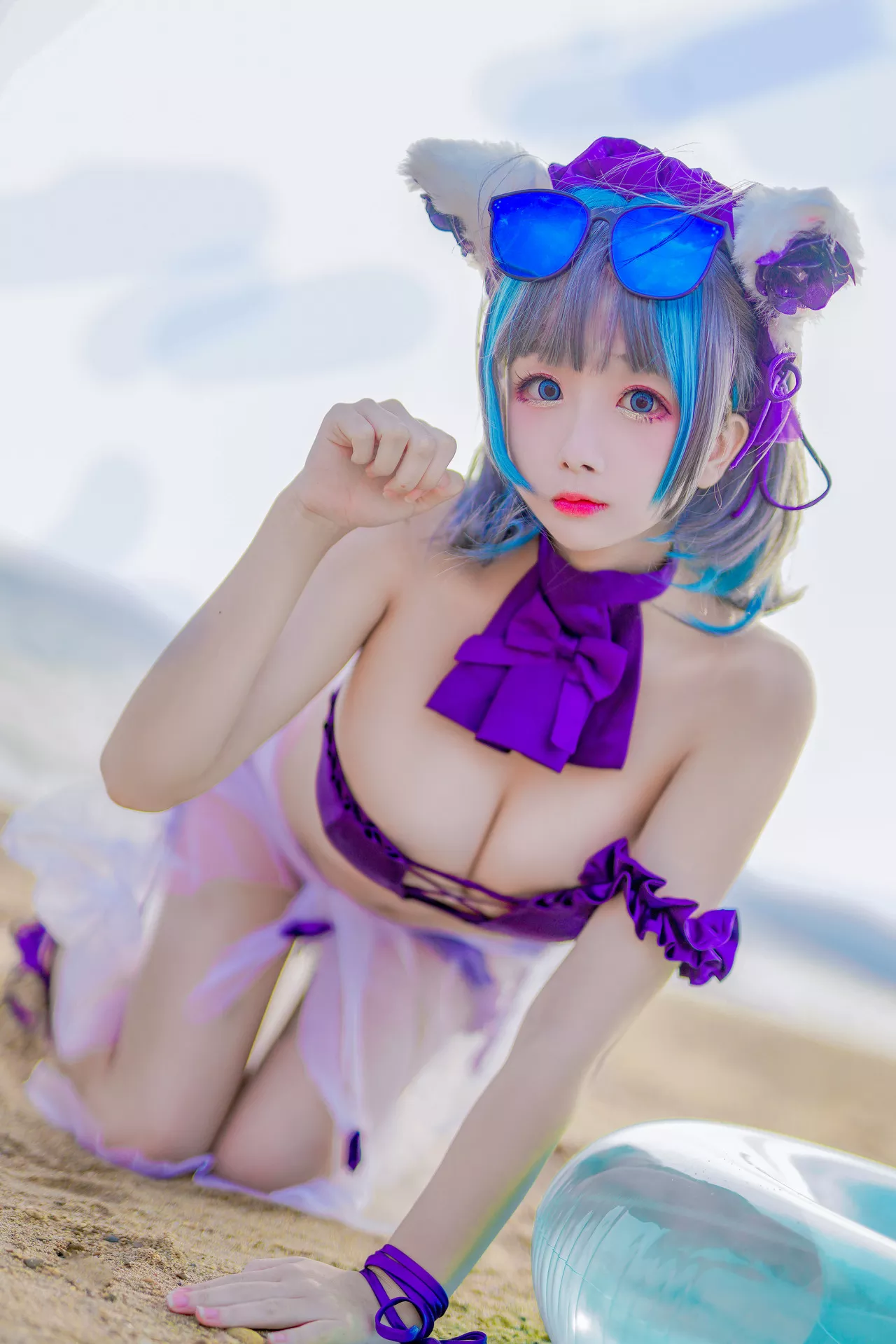 丽人 柴郡泳衣 福利 Lane Cheshire 【日奈娇】 Cosplay Azur