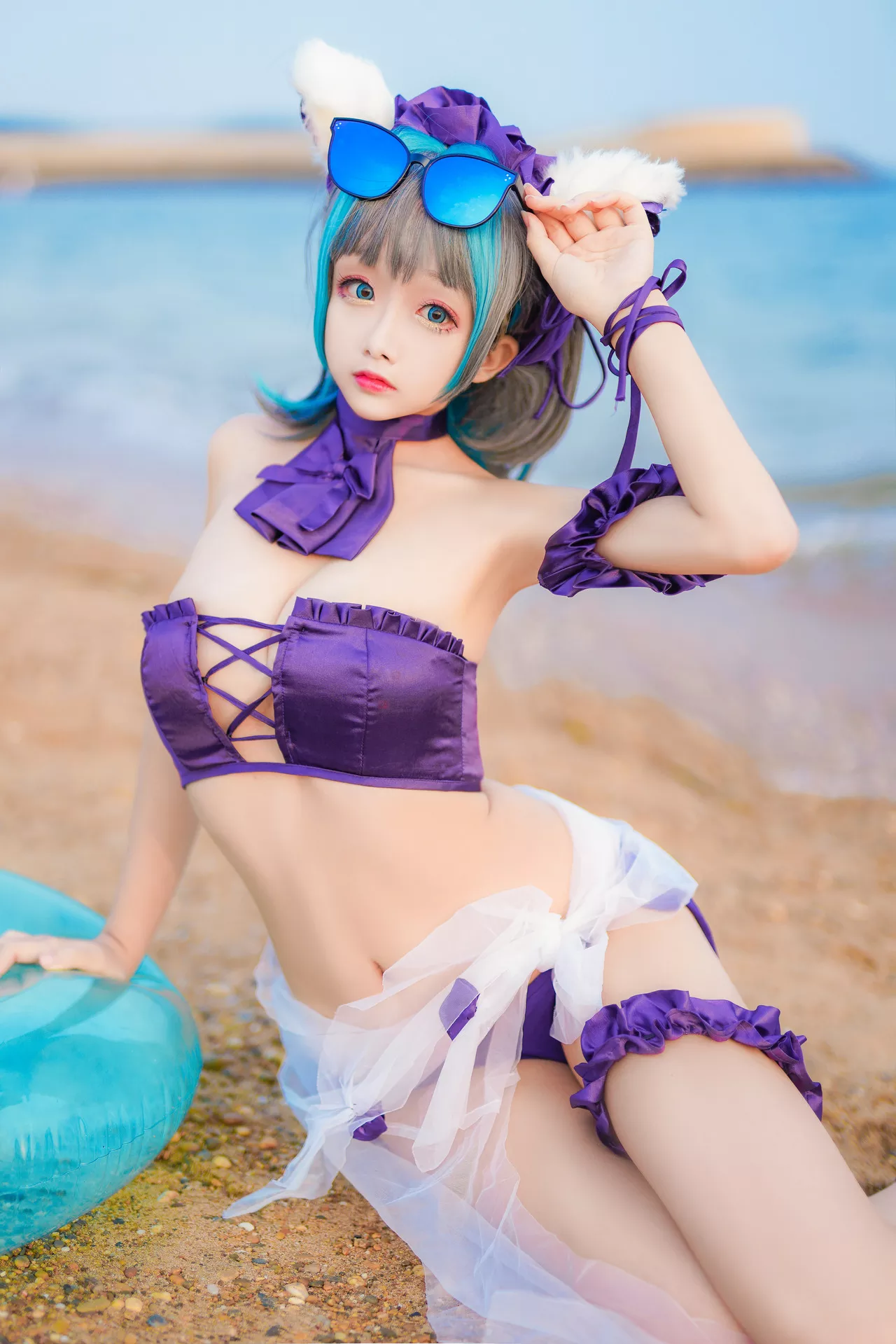 丽人 柴郡泳衣 福利 Lane Cheshire 【日奈娇】 Cosplay Azur