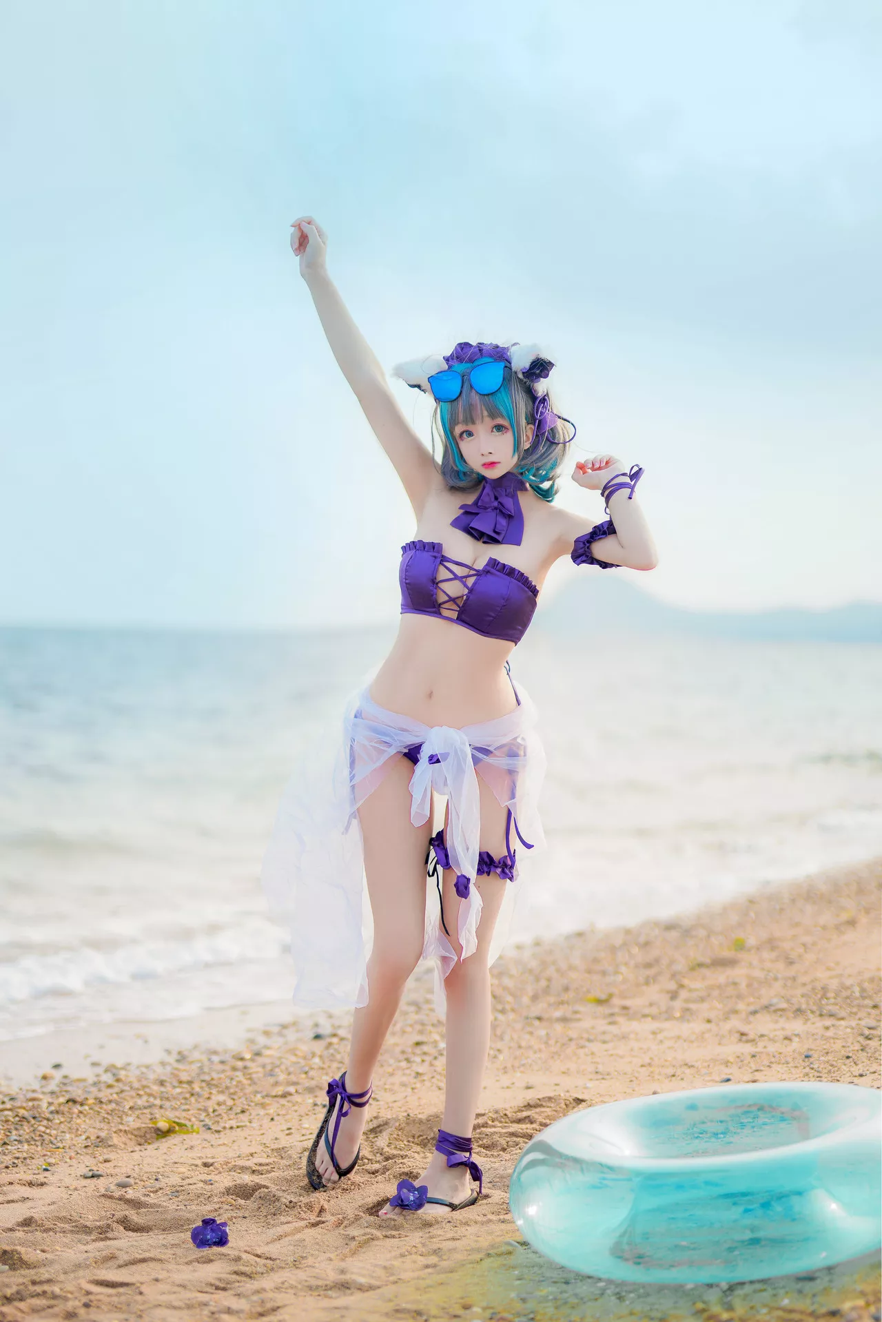 丽人 柴郡泳衣 福利 Lane Cheshire 【日奈娇】 Cosplay Azur