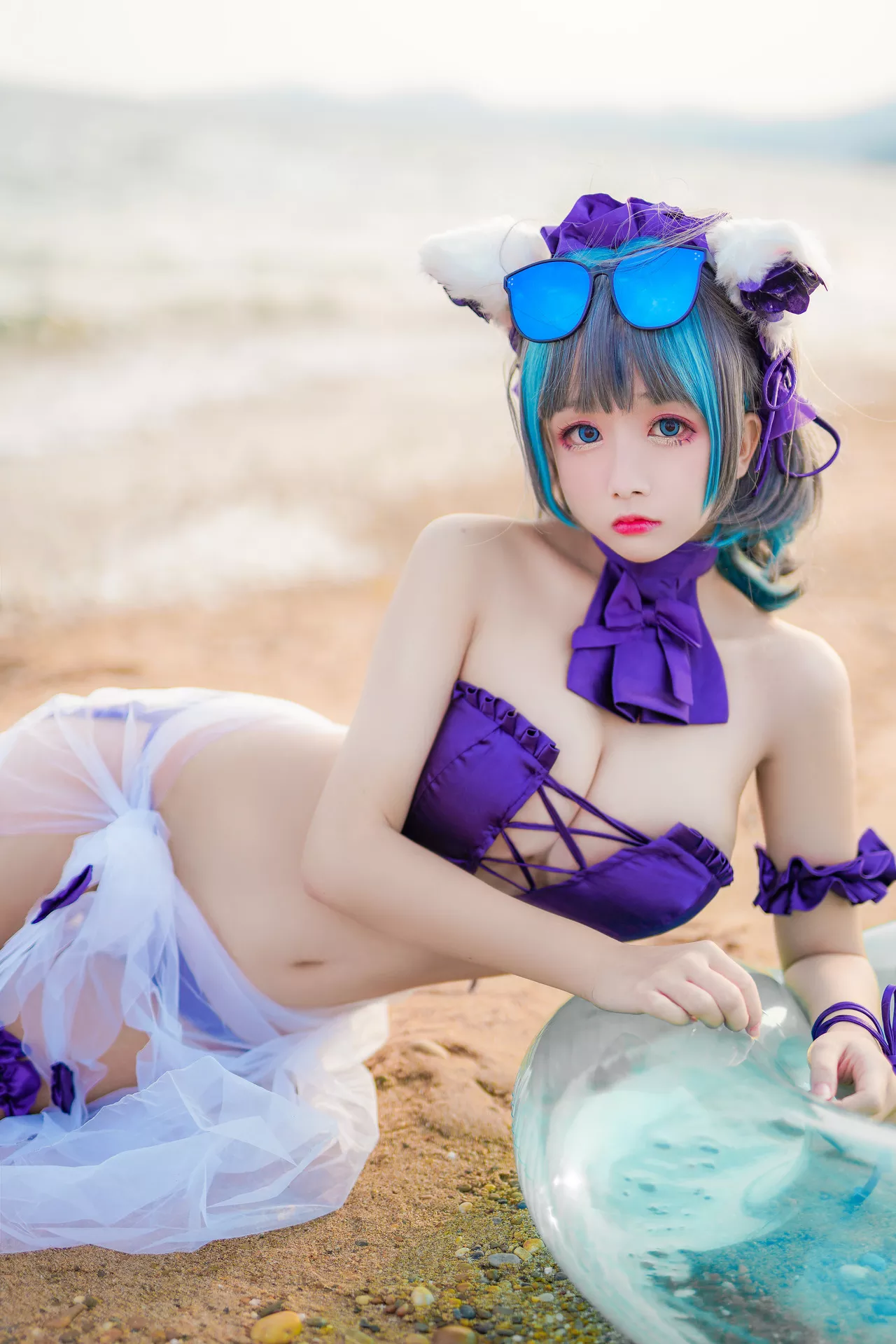 丽人 柴郡泳衣 福利 Lane Cheshire 【日奈娇】 Cosplay Azur