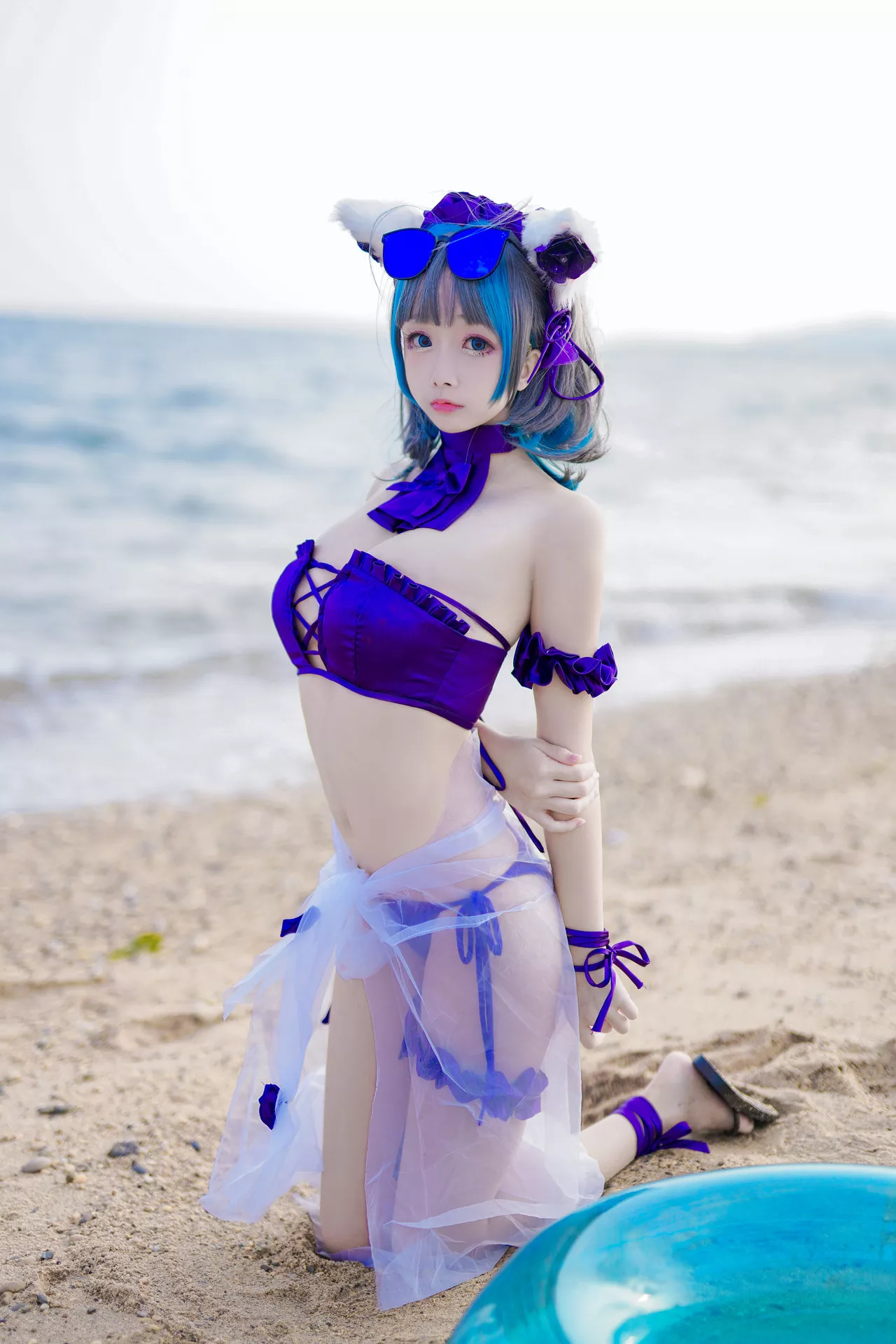 丽人 柴郡泳衣 福利 Lane Cheshire 【日奈娇】 Cosplay Azur