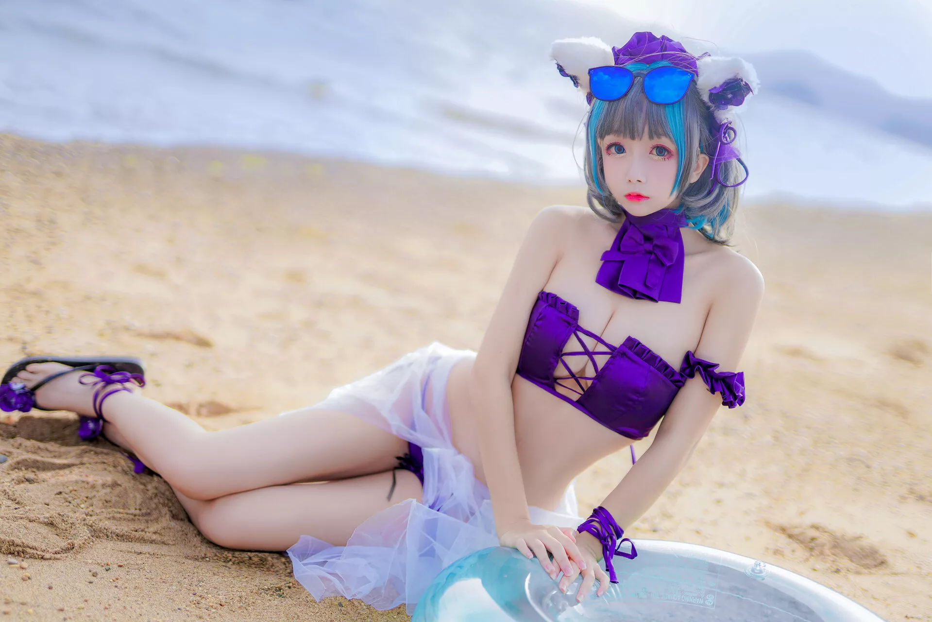 丽人 柴郡泳衣 福利 Lane Cheshire 【日奈娇】 Cosplay Azur