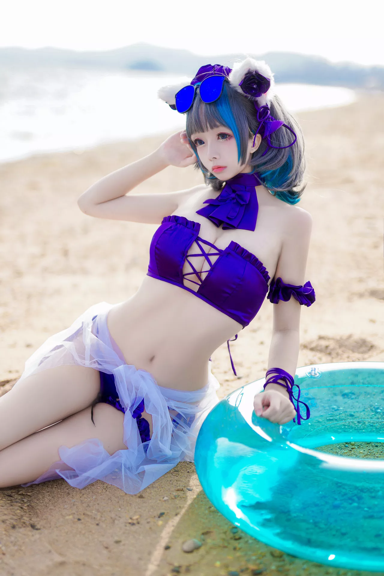 丽人 柴郡泳衣 福利 Lane Cheshire 【日奈娇】 Cosplay Azur