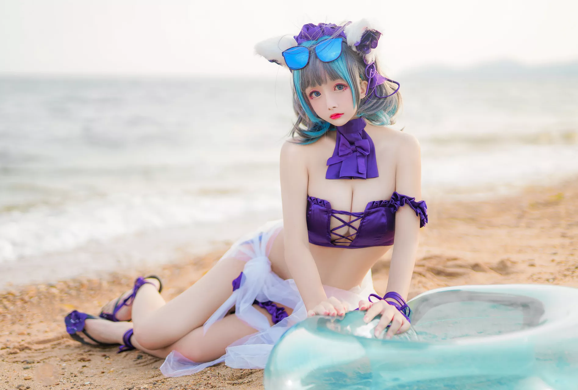 丽人 柴郡泳衣 福利 Lane Cheshire 【日奈娇】 Cosplay Azur