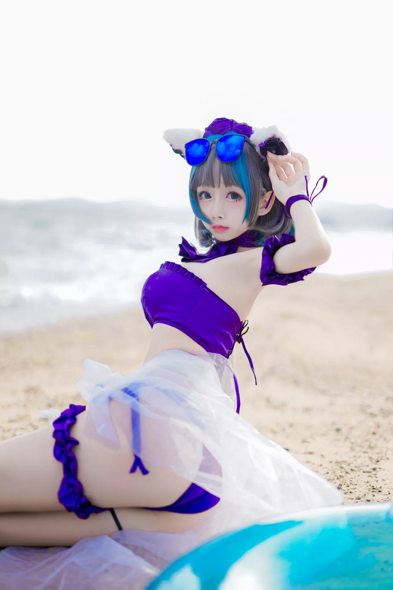 丽人 柴郡泳衣 福利 Lane Cheshire 【日奈娇】 Cosplay Azur