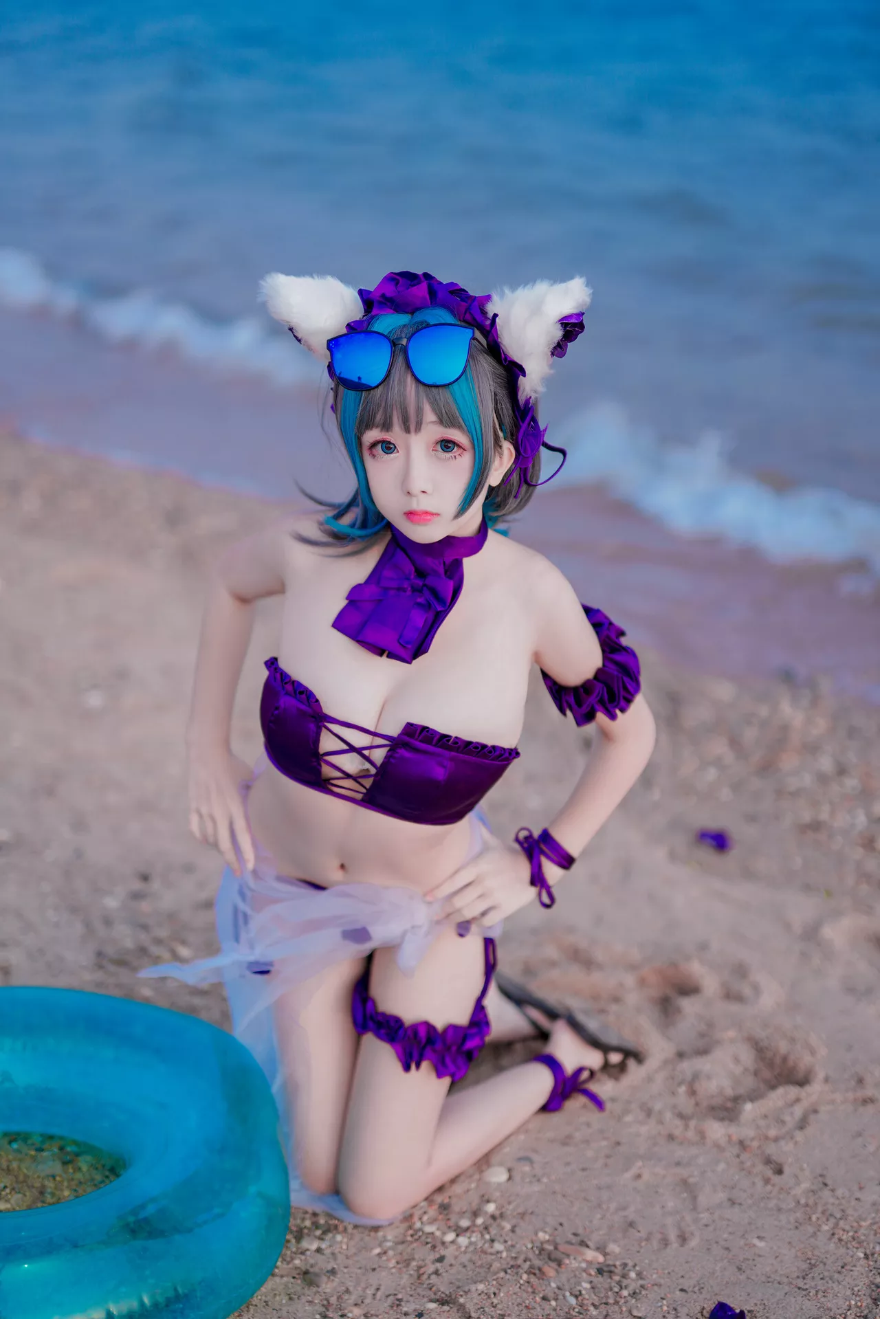 丽人 柴郡泳衣 福利 Lane Cheshire 【日奈娇】 Cosplay Azur