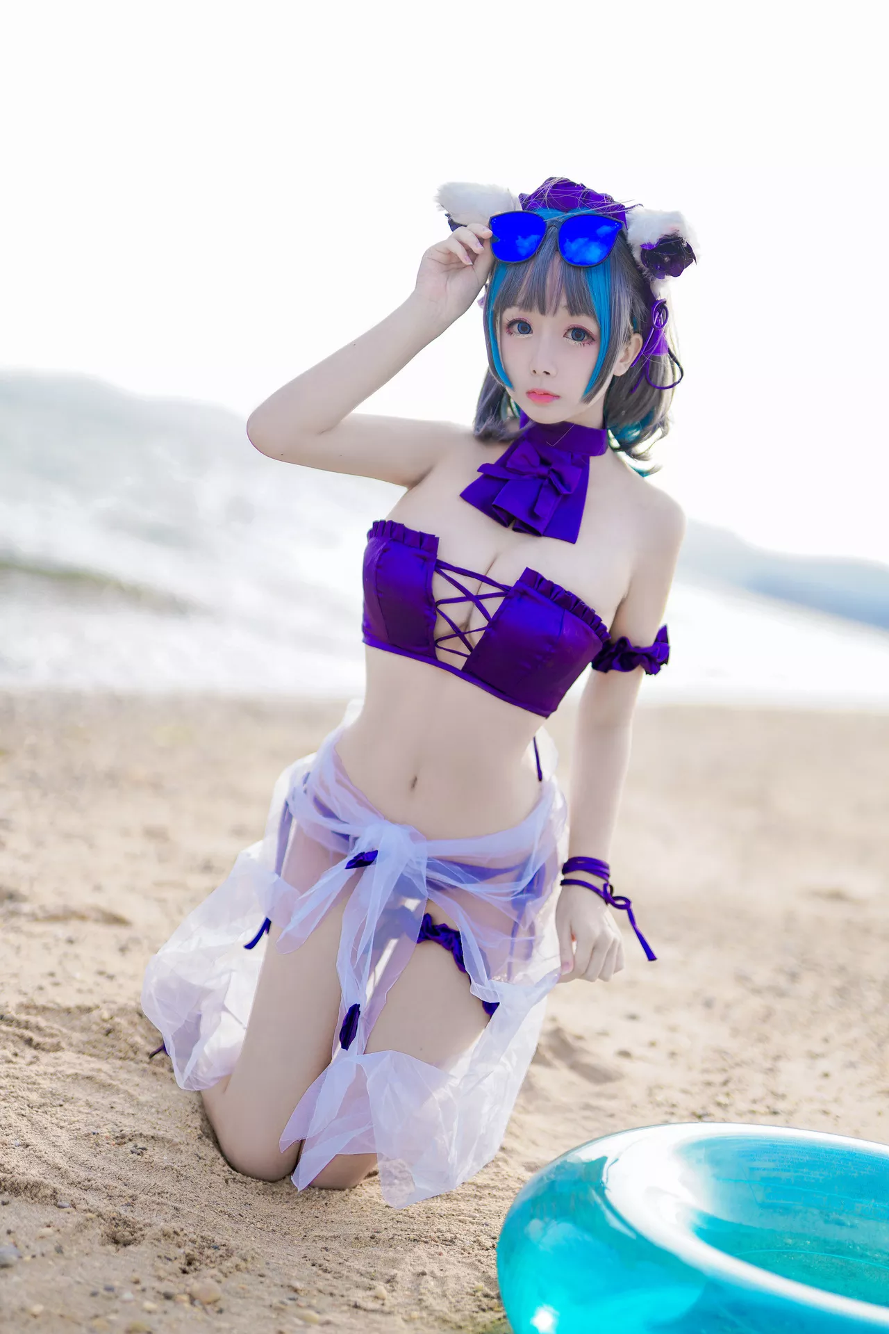 丽人 柴郡泳衣 福利 Lane Cheshire 【日奈娇】 Cosplay Azur