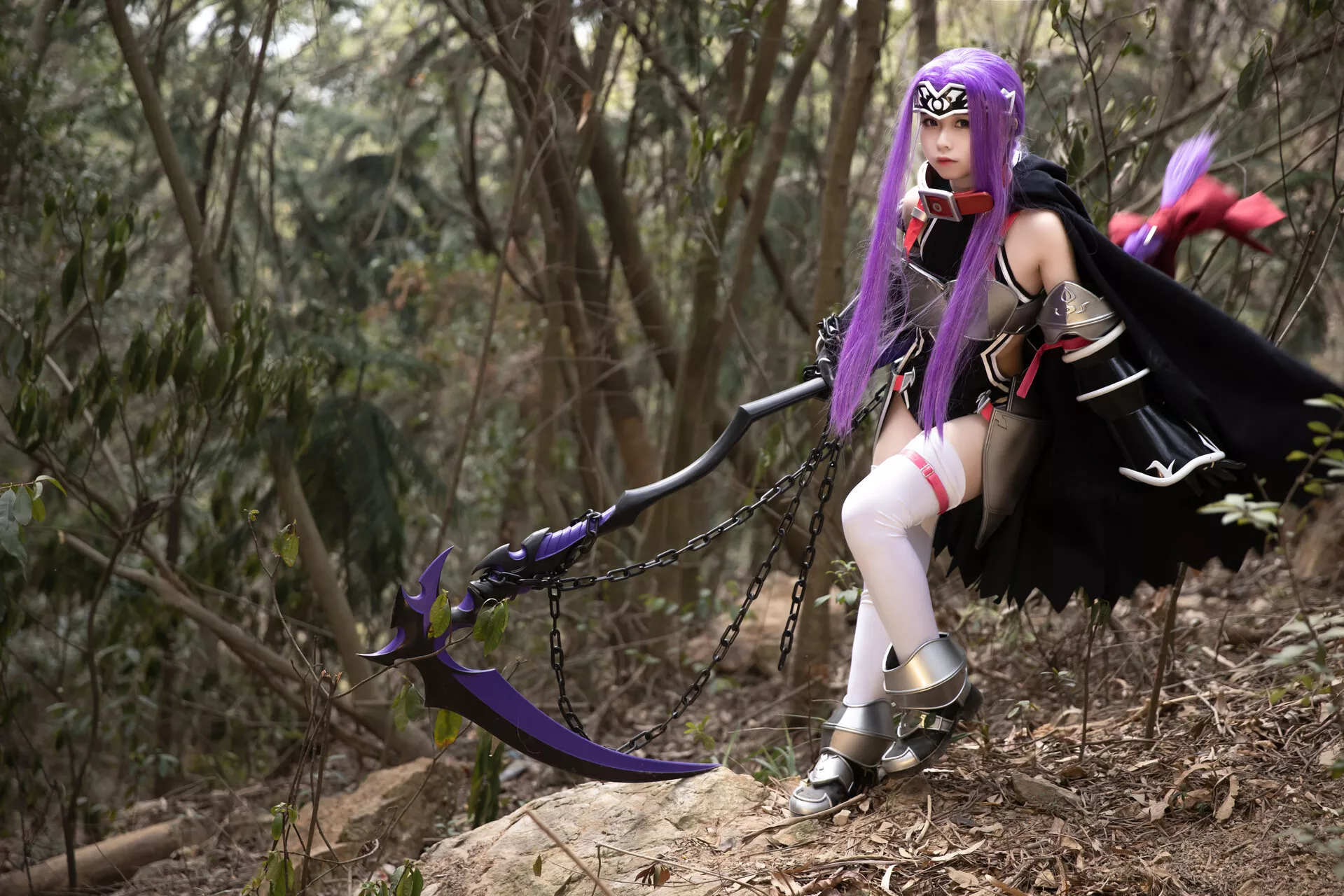 福报 Lily 美女 Medusa Cosplay 【G44 安娜 不会受伤】