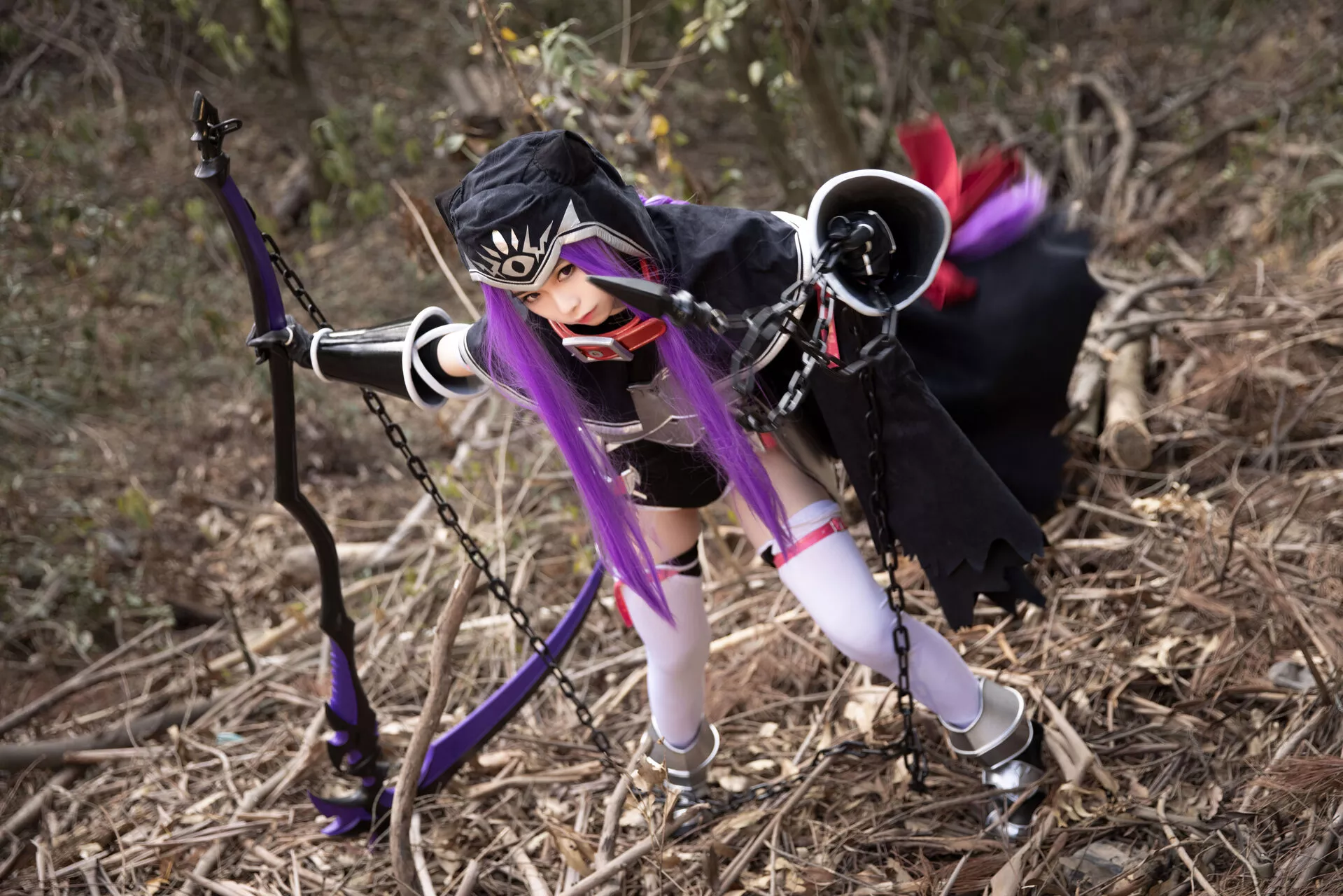 福报 Lily 美女 Medusa Cosplay 【G44 安娜 不会受伤】