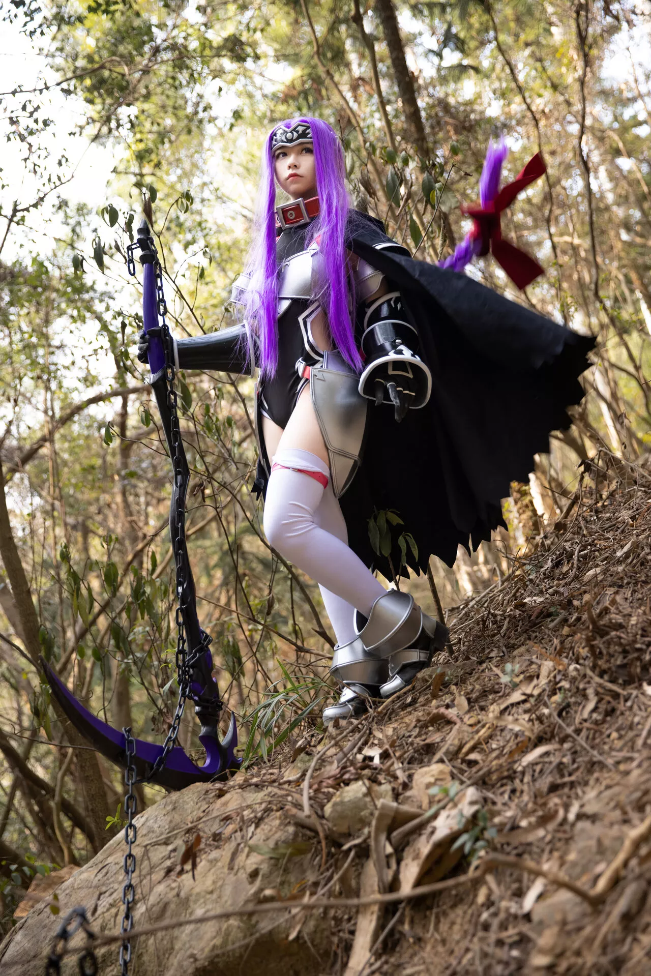 福报 Lily 美女 Medusa Cosplay 【G44 安娜 不会受伤】