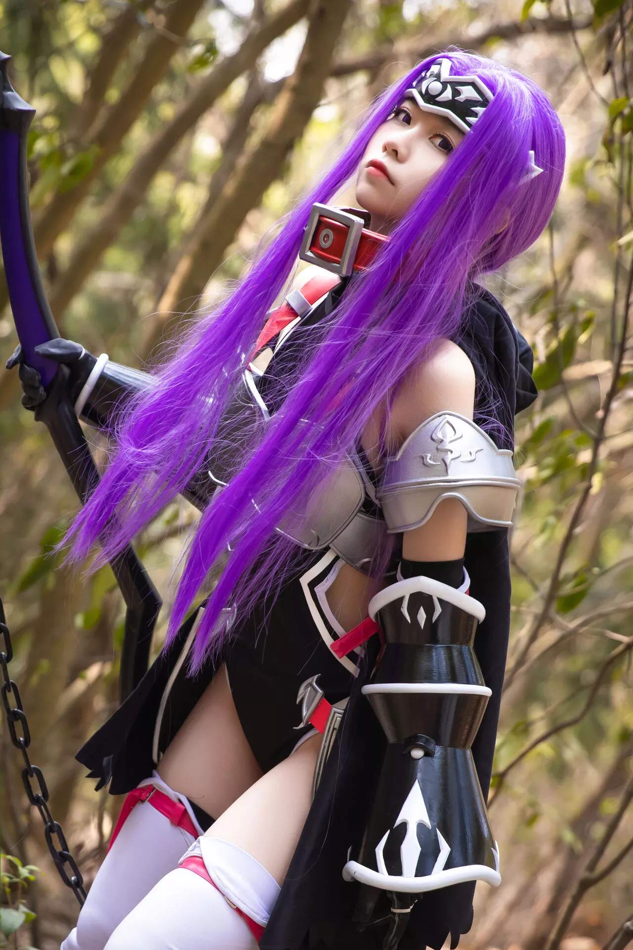福报 Lily 美女 Medusa Cosplay 【G44 安娜 不会受伤】