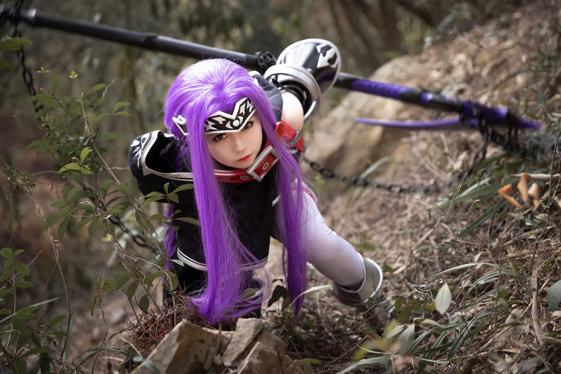 福报 Lily 美女 Medusa Cosplay 【G44 安娜 不会受伤】