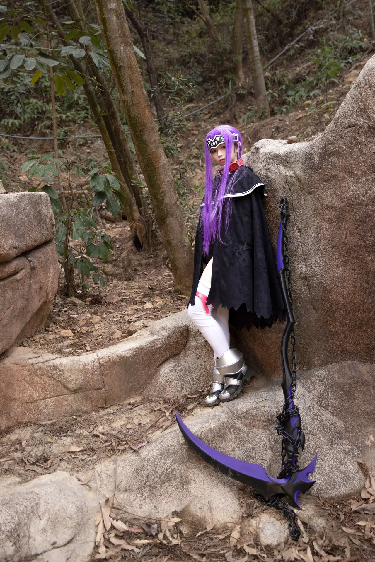 福报 Lily 美女 Medusa Cosplay 【G44 安娜 不会受伤】