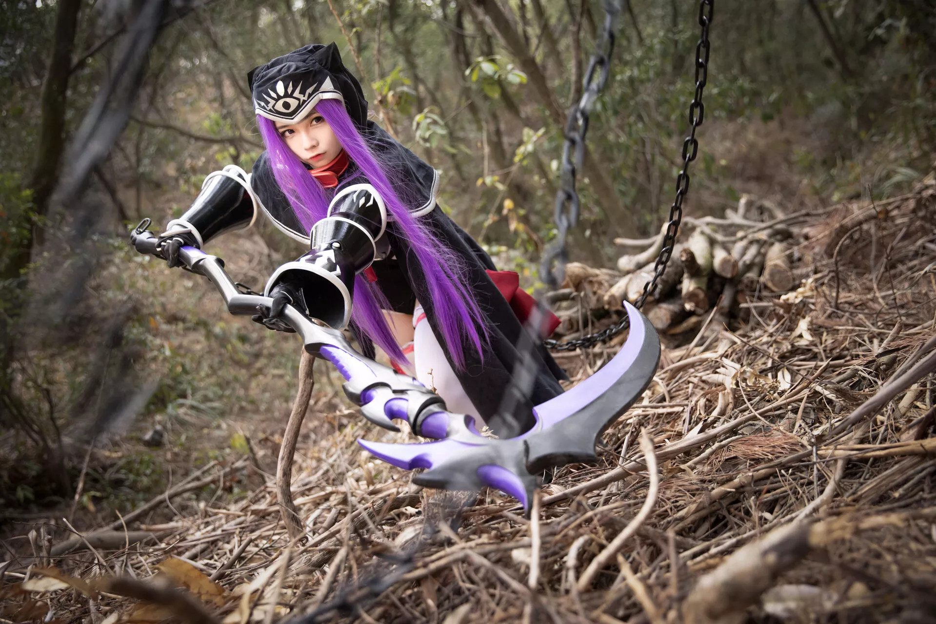 福报 Lily 美女 Medusa Cosplay 【G44 安娜 不会受伤】