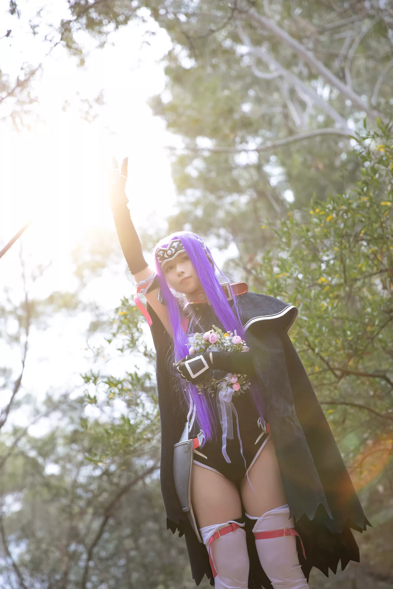 福报 Lily 美女 Medusa Cosplay 【G44 安娜 不会受伤】