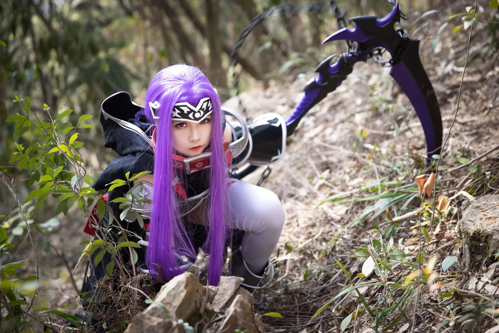 福报 Lily 美女 Medusa Cosplay 【G44 安娜 不会受伤】