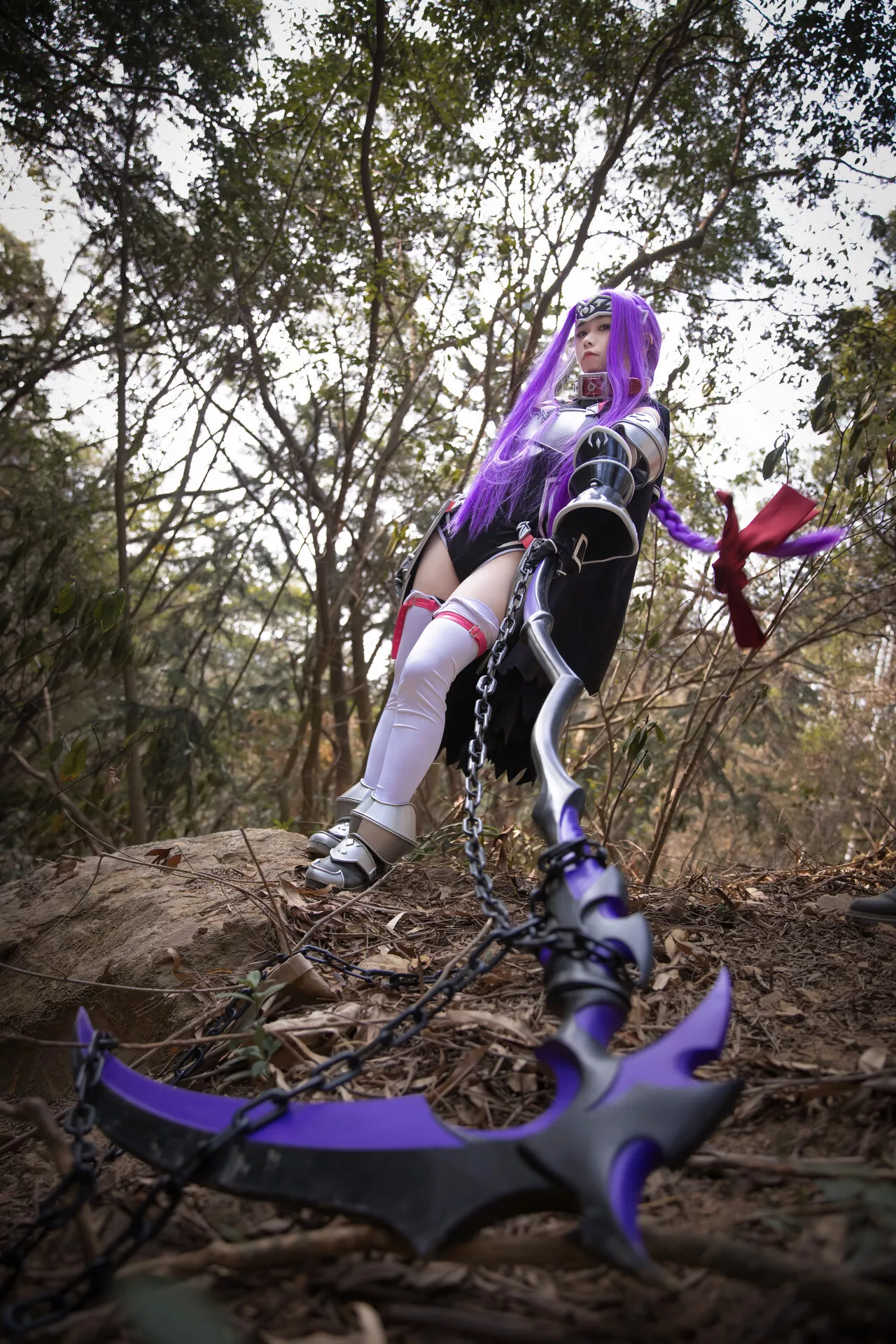 福报 Lily 美女 Medusa Cosplay 【G44 安娜 不会受伤】